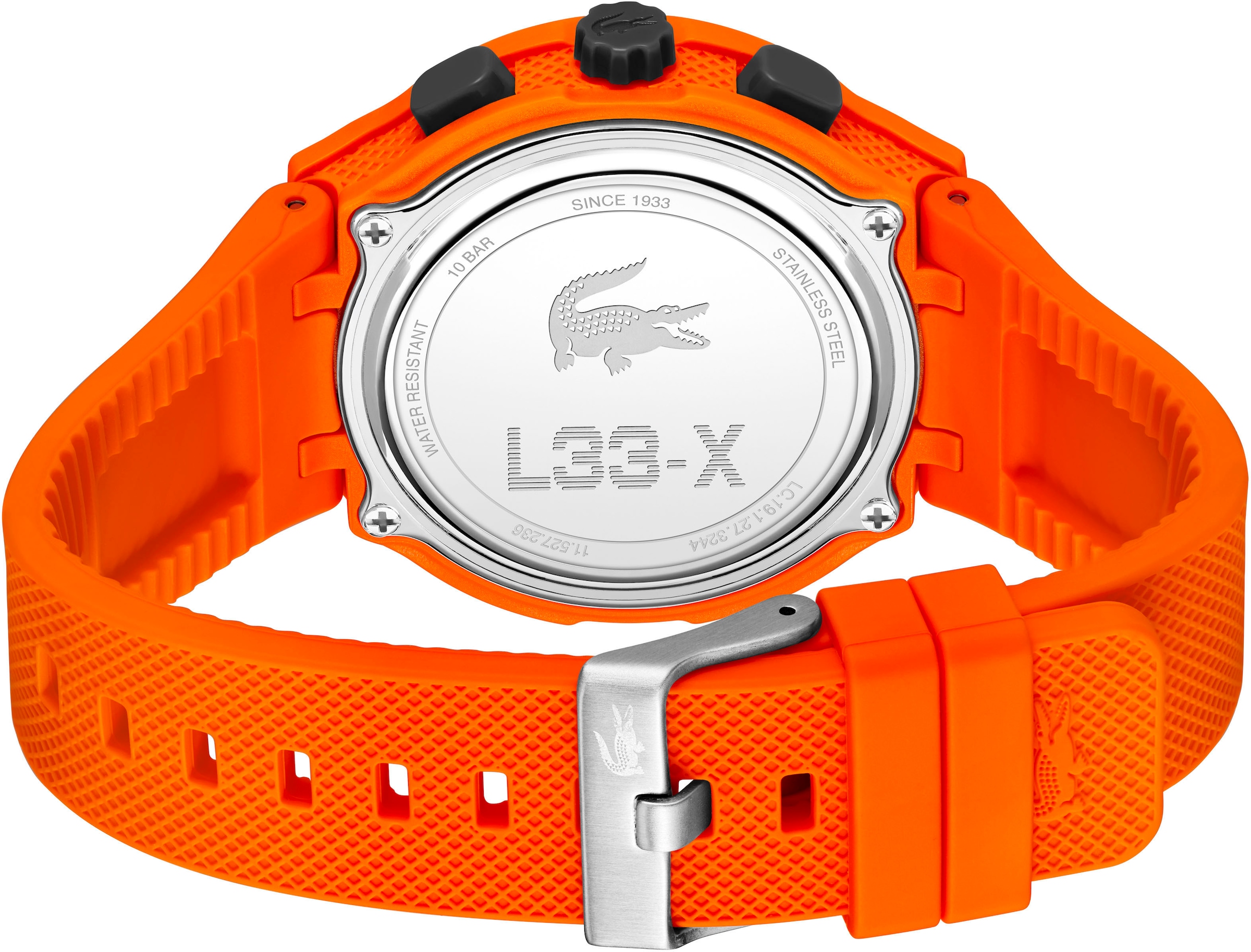 Lacoste Quarzuhr »LC33«, Armbanduhr, Herrenuhr, Silikonarmband, analog, digital