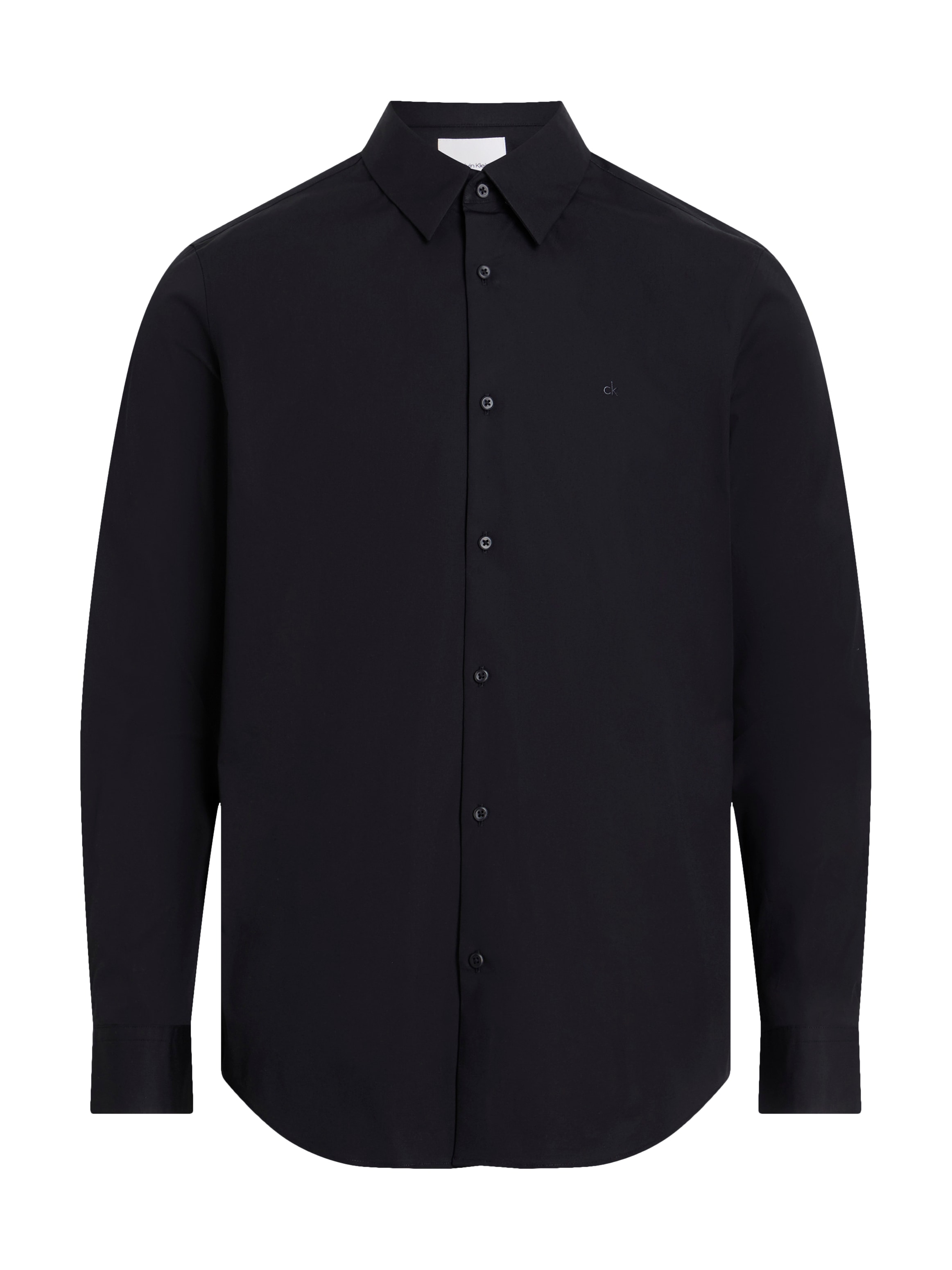 Calvin Klein Langarmhemd »LONG SLEEVE SOLID STRETCH SLIM SHIRT«, in Unifarbe