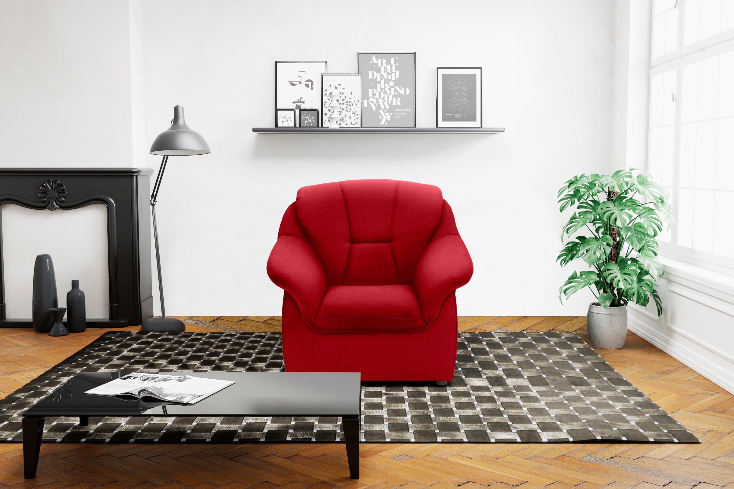 DOMO collection Sessel »Faenza für kleine Räume, zeitlos und elegant, kompa günstig online kaufen