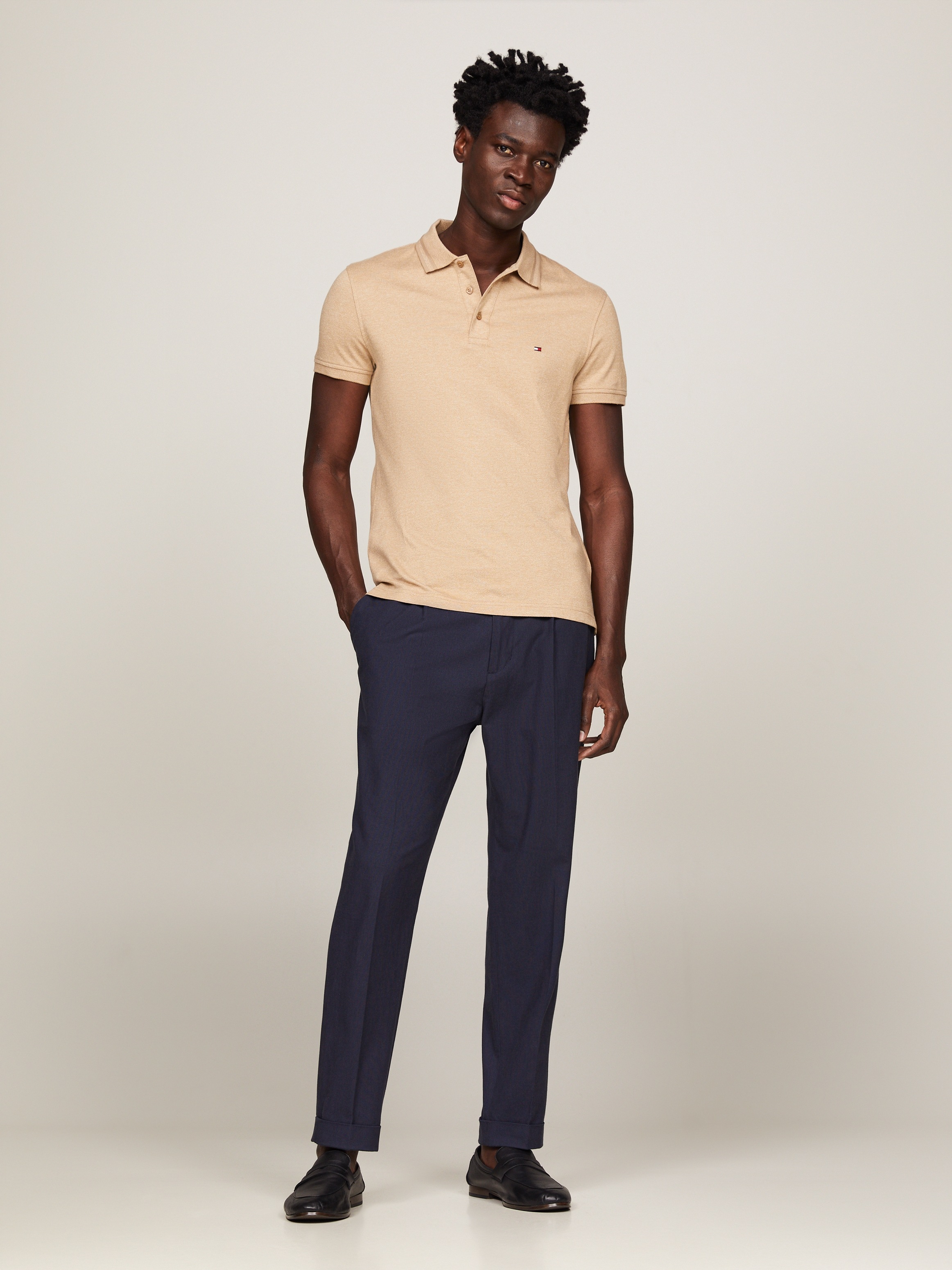 Tommy Hilfiger Poloshirt »PRETWIST MOULINE SLIM FIT POLO«, mit melierter Optik
