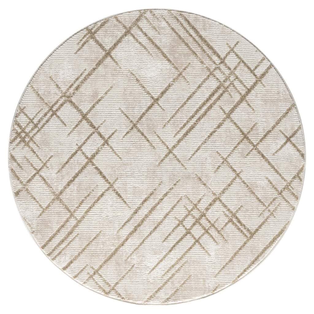 Carpet City Teppich »ANTIK245«, rund, 10 mm Höhe, Kurzflor, 3D-Optik, Klassisch-Modern für Wohnzimmer, Schlafzimmer