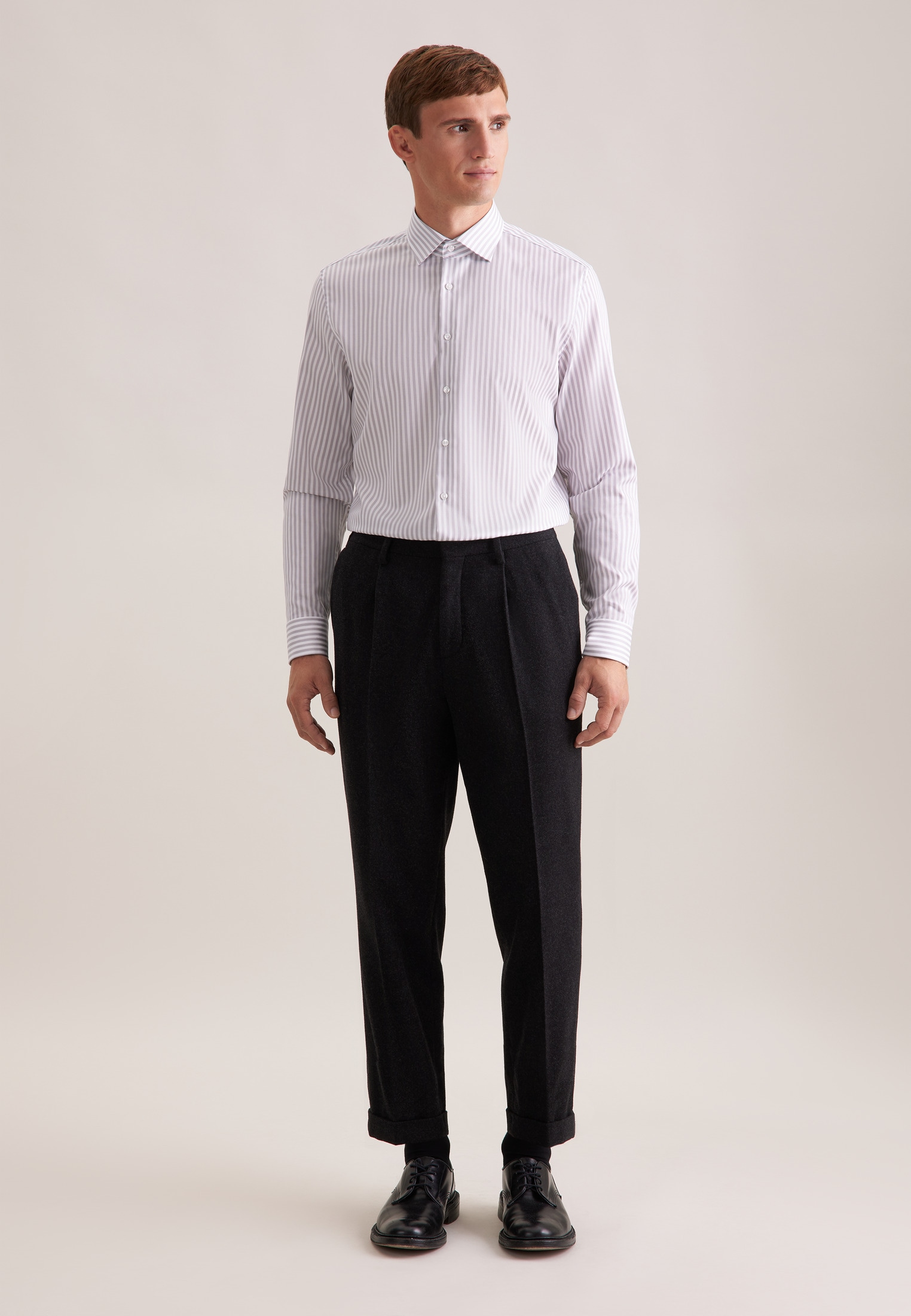 seidensticker Businesshemd »Schwarze Rose« X-Slim 1/1 Kentkragen Gestreift