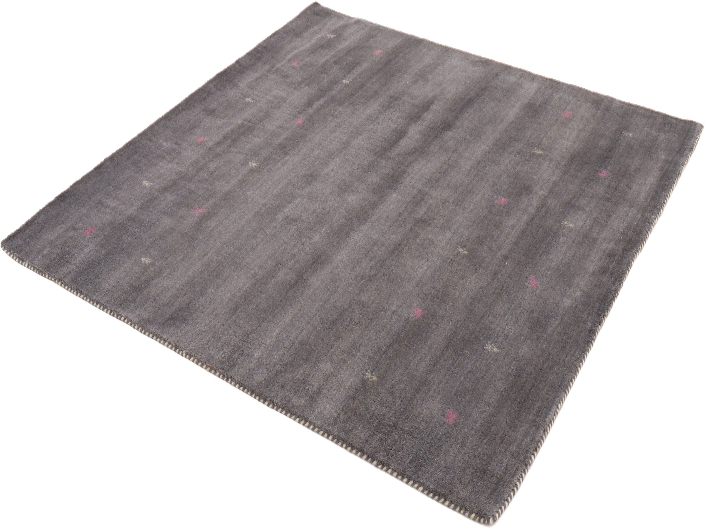 carpetfine Wollteppich Gabbeh-Uni, quadratisch, Höhe: 15 günstig online kaufen