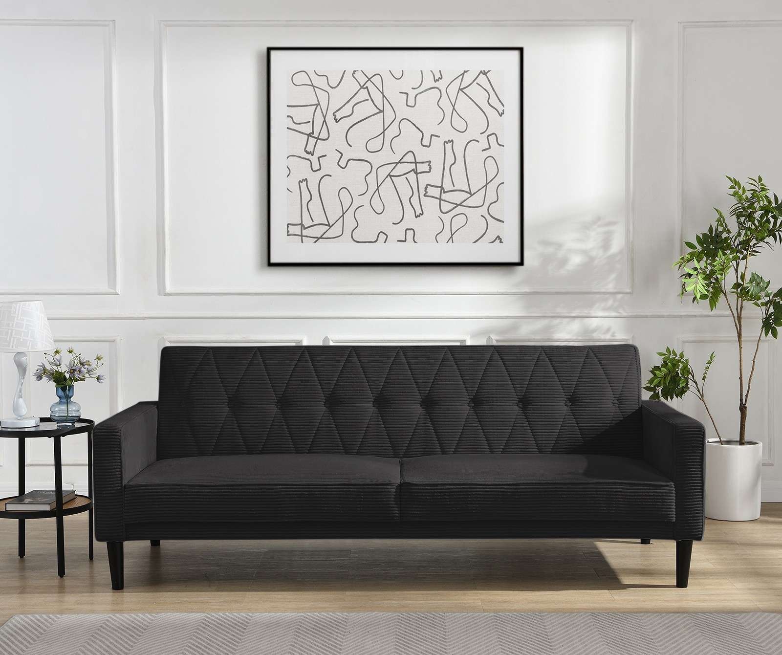 Dorel Home 3-Sitzer »Avon« Schlafsofa 213cm, Bettfunktion (110/190cm), tren günstig online kaufen