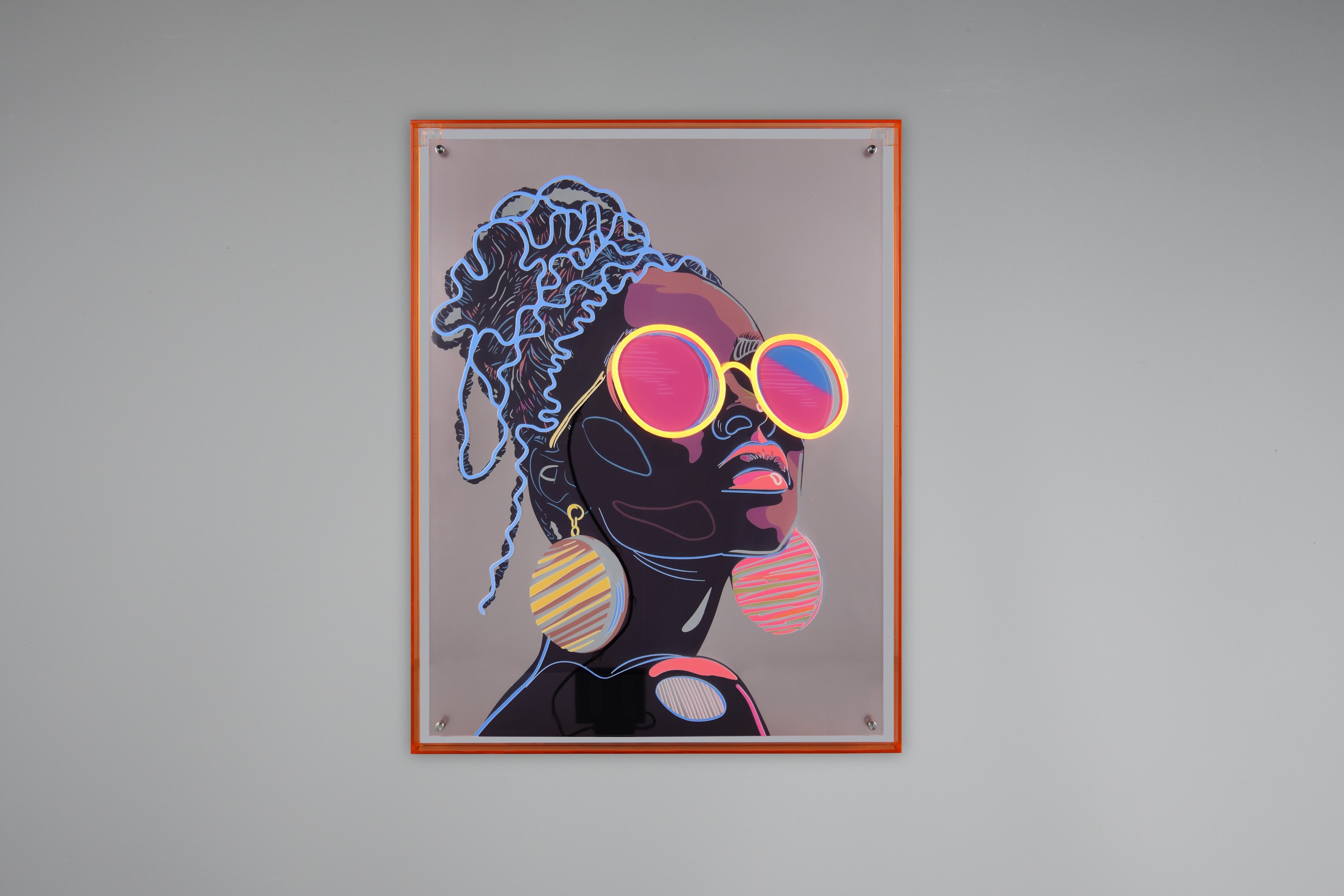 MIRRORS AND MORE Acrylglasbild »AMIRA« 1 Stk. tlg. Kunstwerk mit LED-Funktion