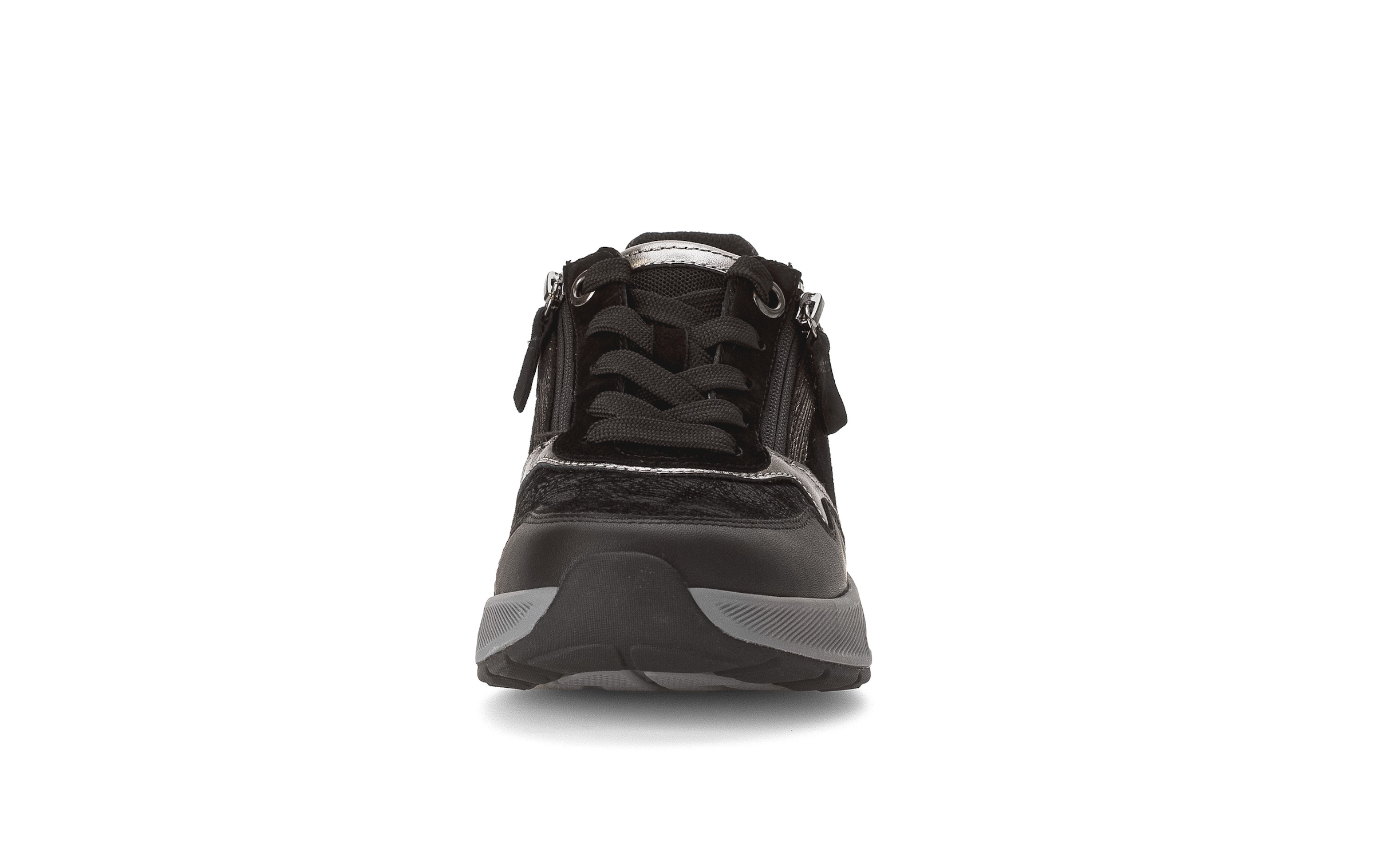 rollingsoft Keilsneaker  Freizeitschuh, Halbschuh, Schnürer mit modischen Kontrastbesätzen