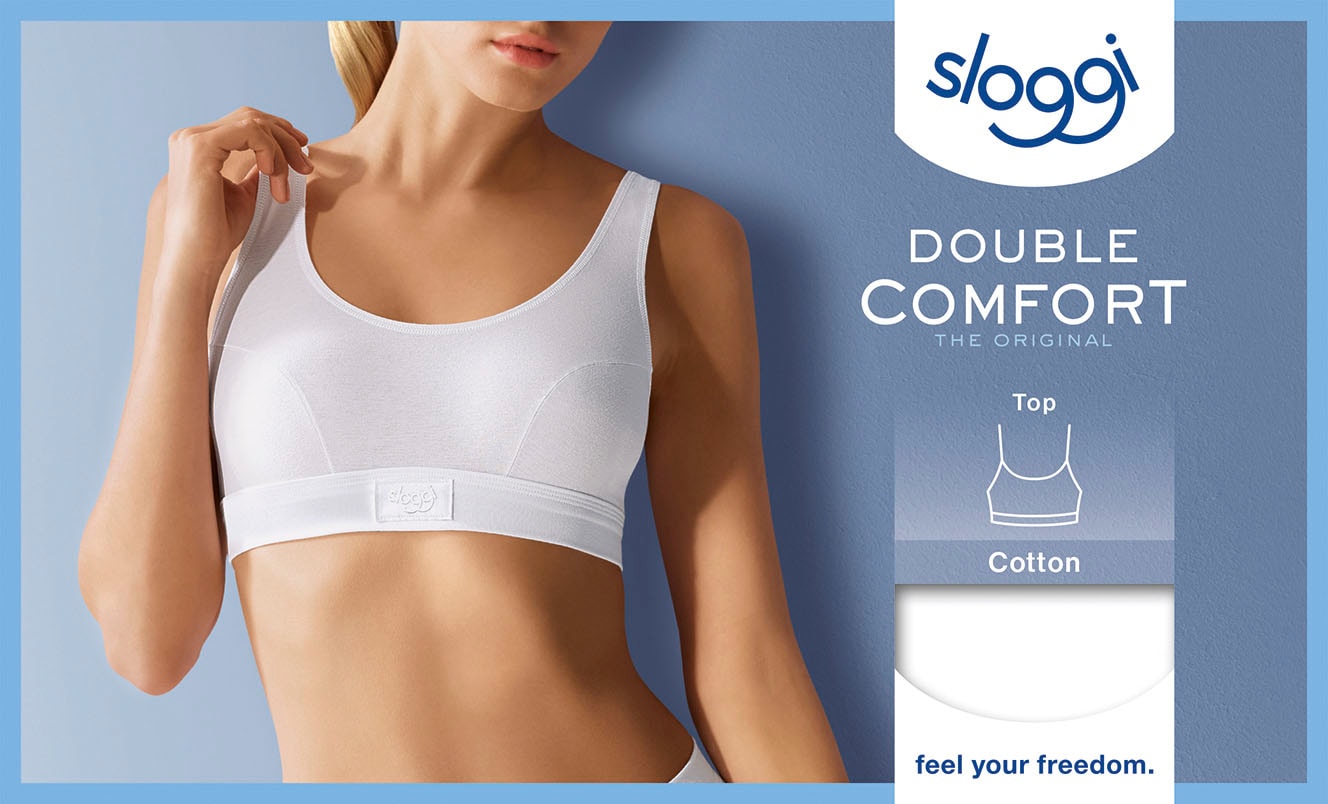 sloggi Bustier »Double Comfort Top«, Shirt Top ohne Bügel, Tank-Top Schnitt