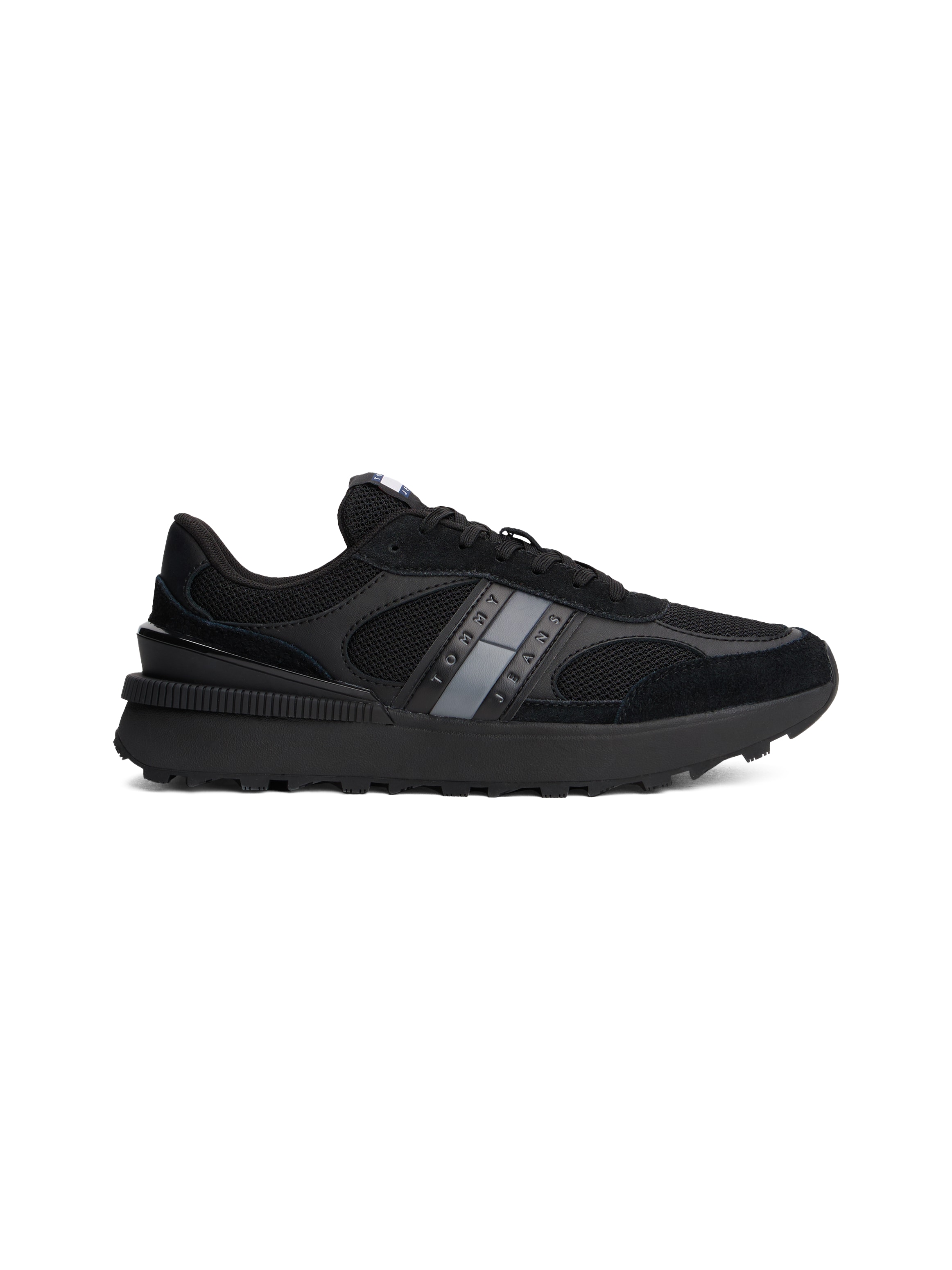 Tommy Jeans Sneaker »TJM TECHNICAL RUNNER ESS«, Freizeitschuh, Halbschuh, Schnürschuh mit gepolstertem Schaftrand