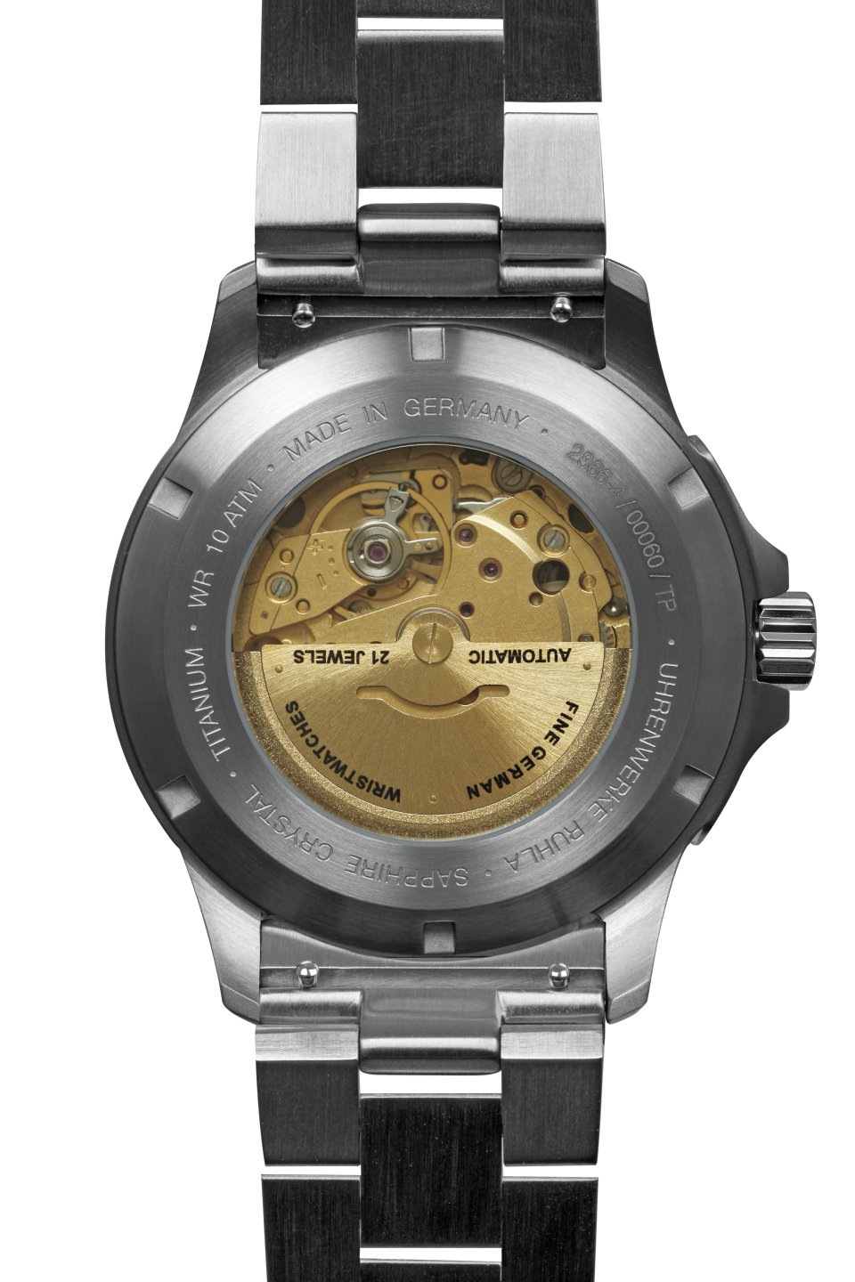 bauhaus Automatikuhr »bauhaus aviation«, Armbanduhr, Herrenuhr, Titan, Datum, Saphirglas, Made in Germany