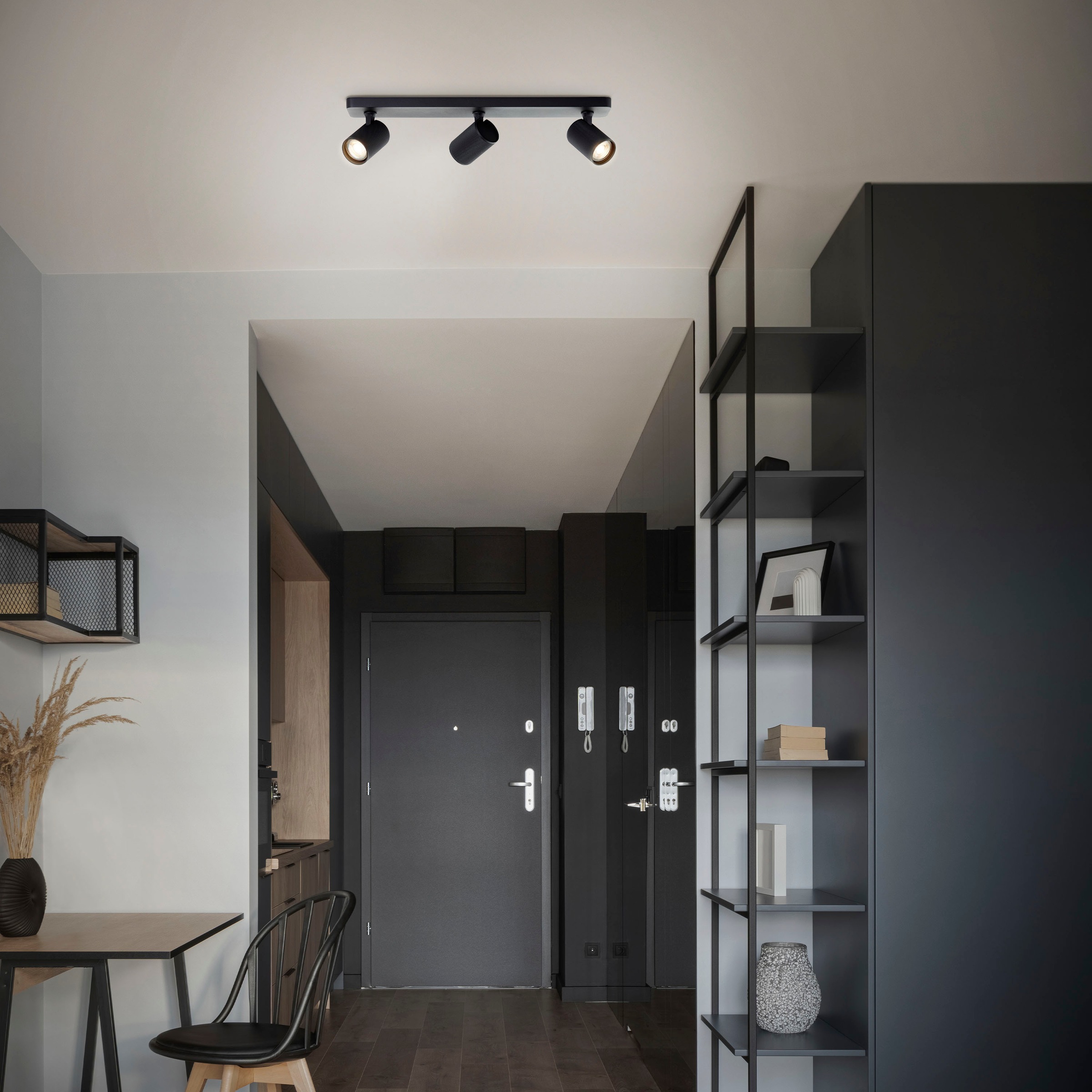 Brilliant Deckenstrahler »Marty«, 3 flammig, Spotbalken schwenkbar, GU10, 345lm, 3000K