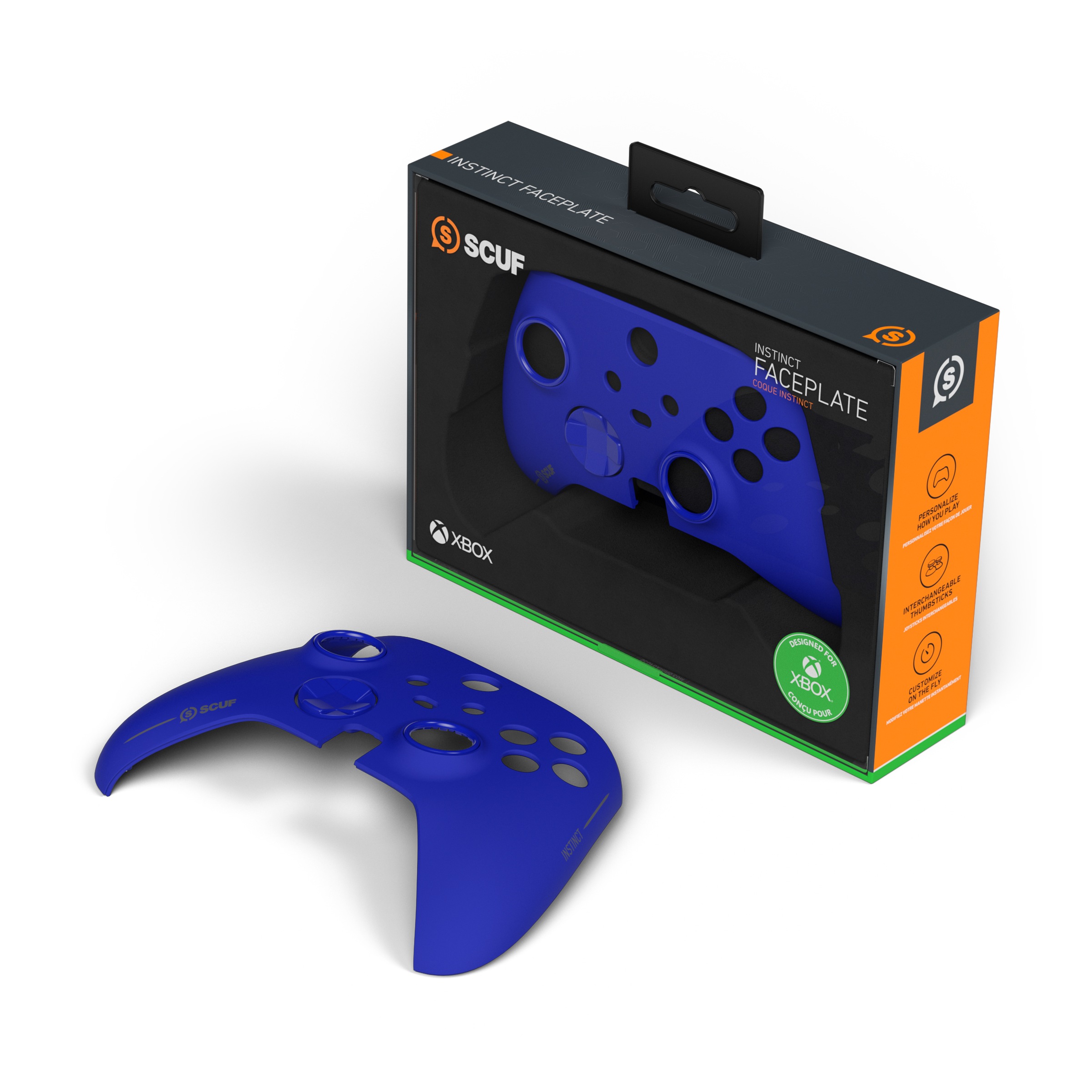 SCUF Gaming Zubehor für Xbox Contoller »Instinct Faceplate Kit - Blue FP, Blue Ring, Blue Hybrid D-Pad«