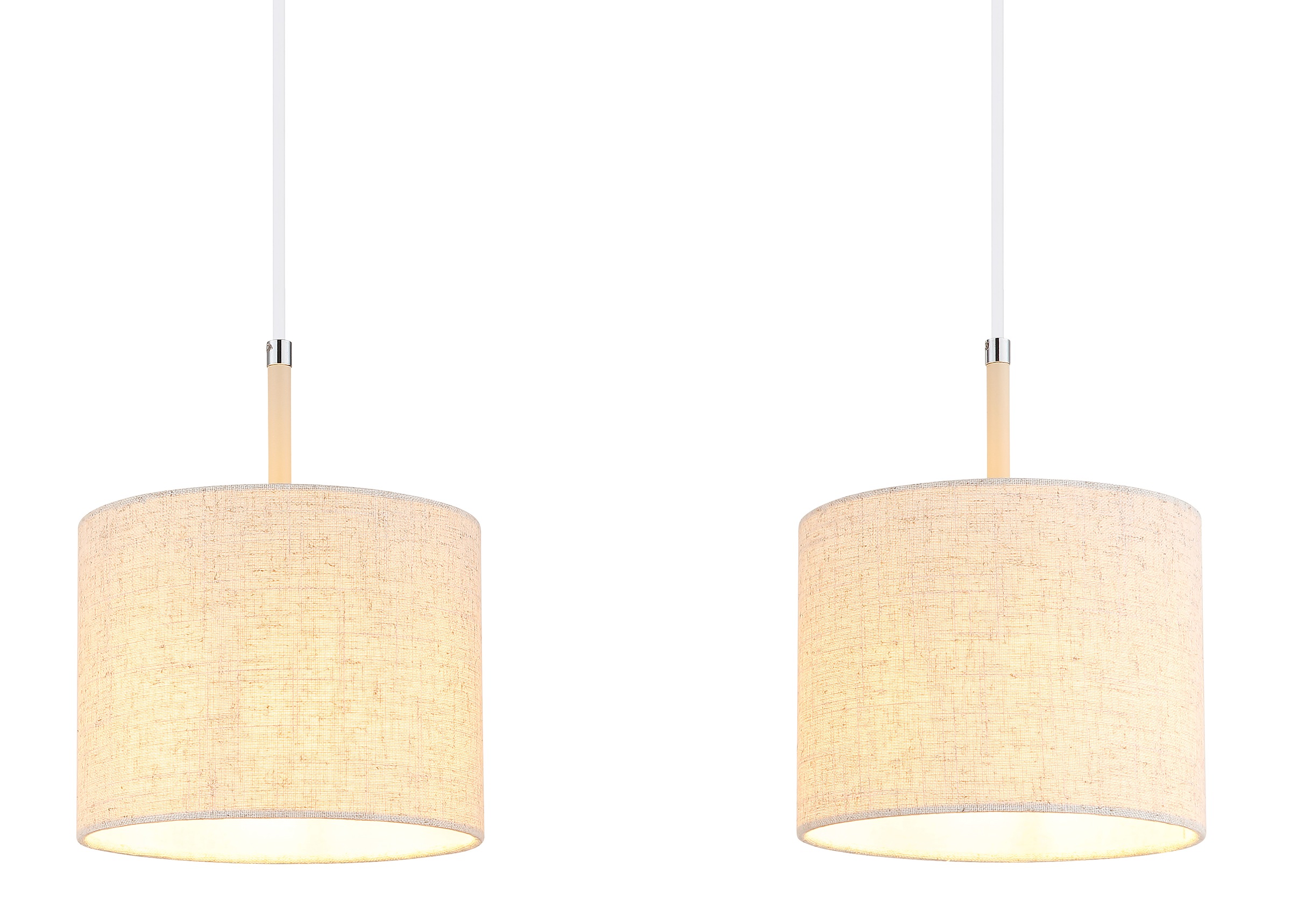 GLOBO LIGHTING Hängeleuchte »DELEON« E27 1 Stk. Moderne Wohn- & Esszimmer Hängeleuchte sandfarben