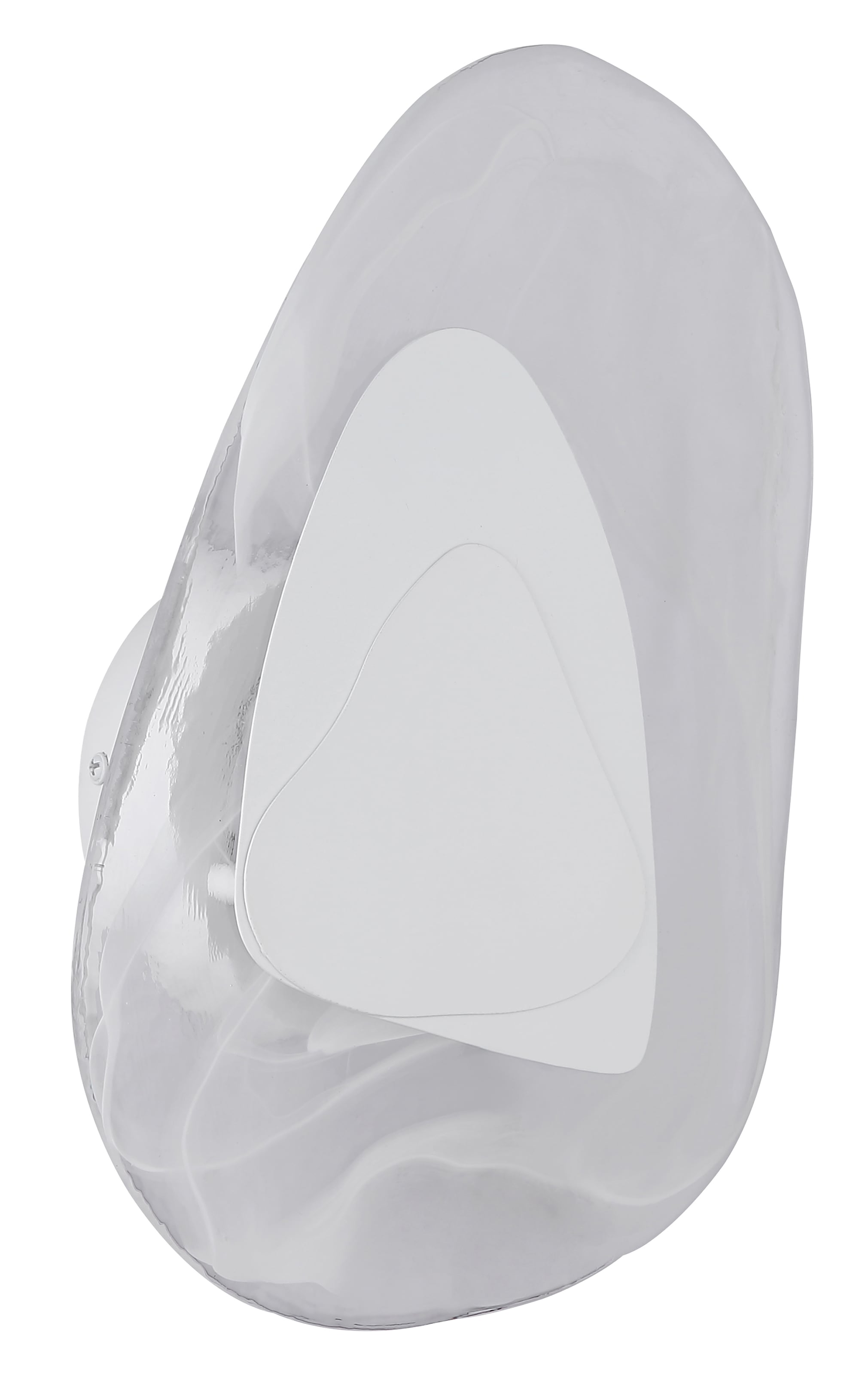 GLOBO LIGHTING LED Wandleuchte »DORSEY«, Leuchtmittel LED-Modul | LED fest integriert, Wandlampe/weiß/Glas klar/BxH: 203x315mm/Deko
