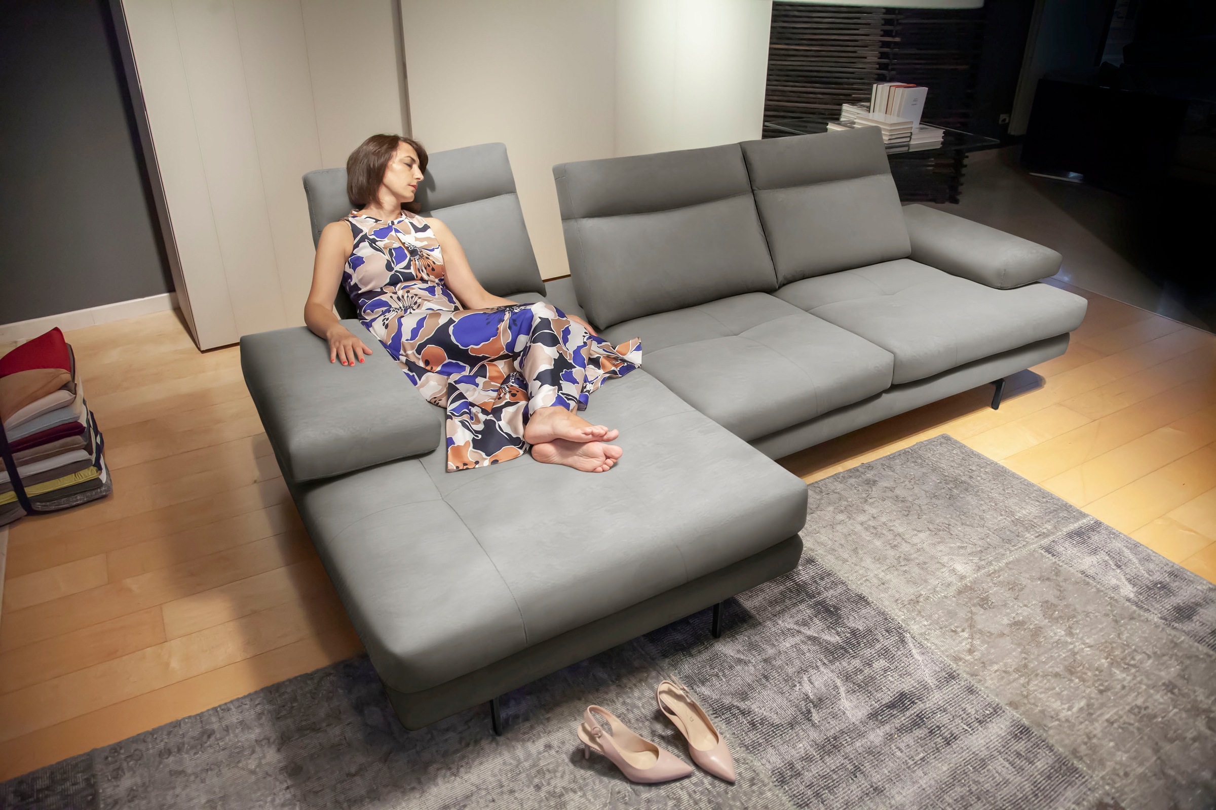 CALIA ITALIA Ecksofa »Toby Wing, Komfortsofa der Extraklasse, bequem, L-For günstig online kaufen