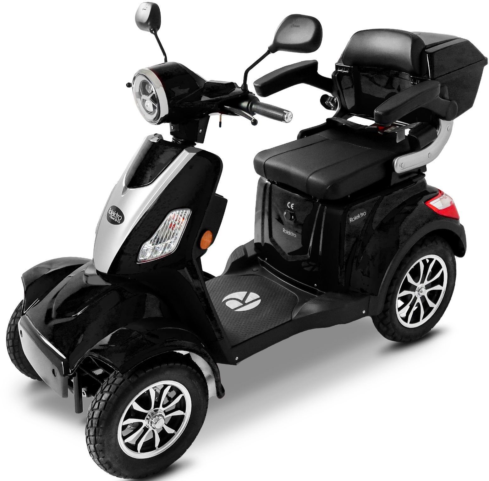 Rolektro Elektromobil »Rolektro E-Quad 25 V.3, Lithium Akku« 25 km/h mit Topcase, 