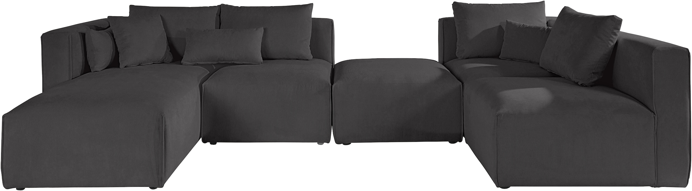 Guido Maria Kretschmer Home&Living Wohnlandschaft »Comfine U-Form«, zusammengesetzt aus Modulen, in 3 Stoffen und vielen Farben