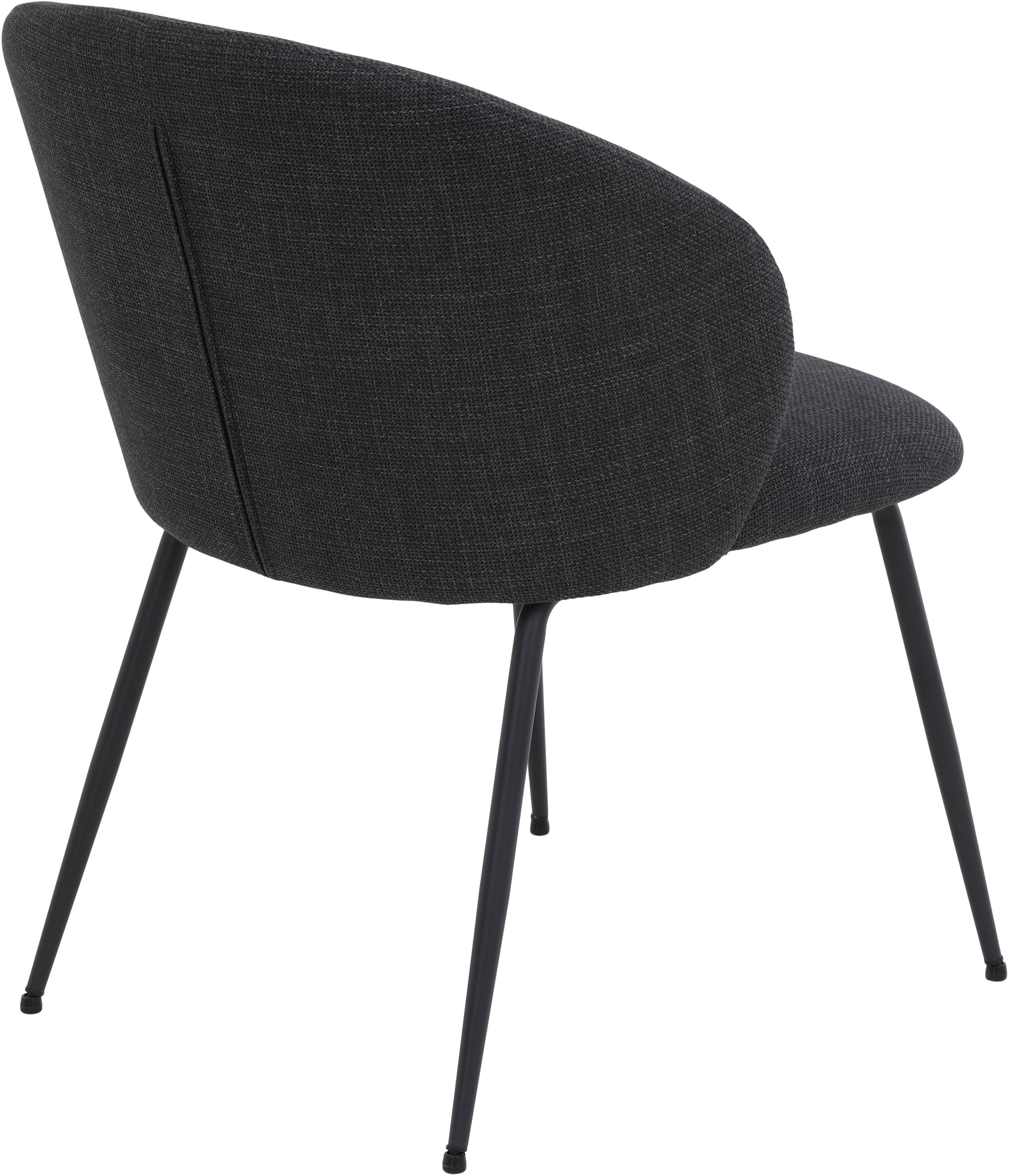 HELA 4-Fußstuhl »GRAZ, Esszimmerstuhl«, (Set), 1 St., Webstoff, XL-Sitzbreite,4-Fuß,Rundrohrgestell,140 Kg belastbar, Webstoff