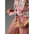 Aniston CASUAL Kurzarmbluse, mit romantischem Blumendruck oder getupft