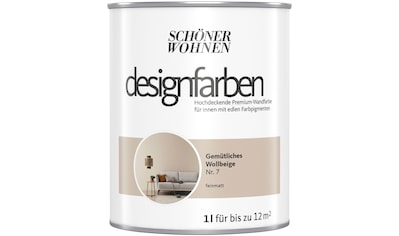SCHÖNER WOHNEN-Kollektion Wand- und Deckenfarbe »Designfarben«, (1), 1 Liter,... kaufen