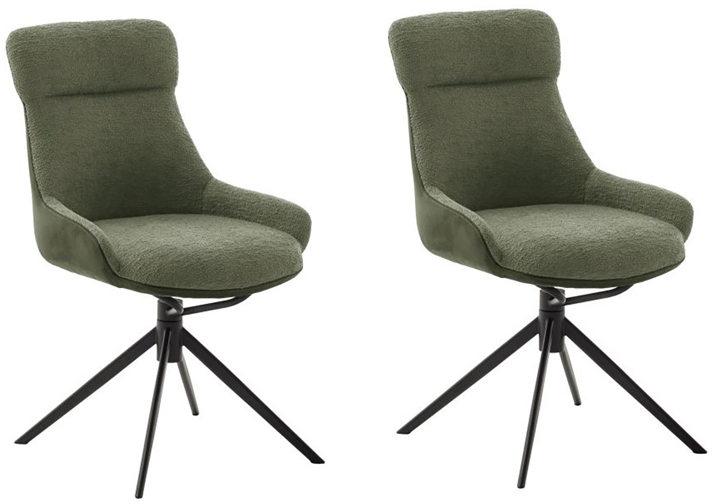 MCA furniture Esszimmerstuhl, Feingewebe, (2er-Set), drehbar 360°, Dreh- & günstig online kaufen