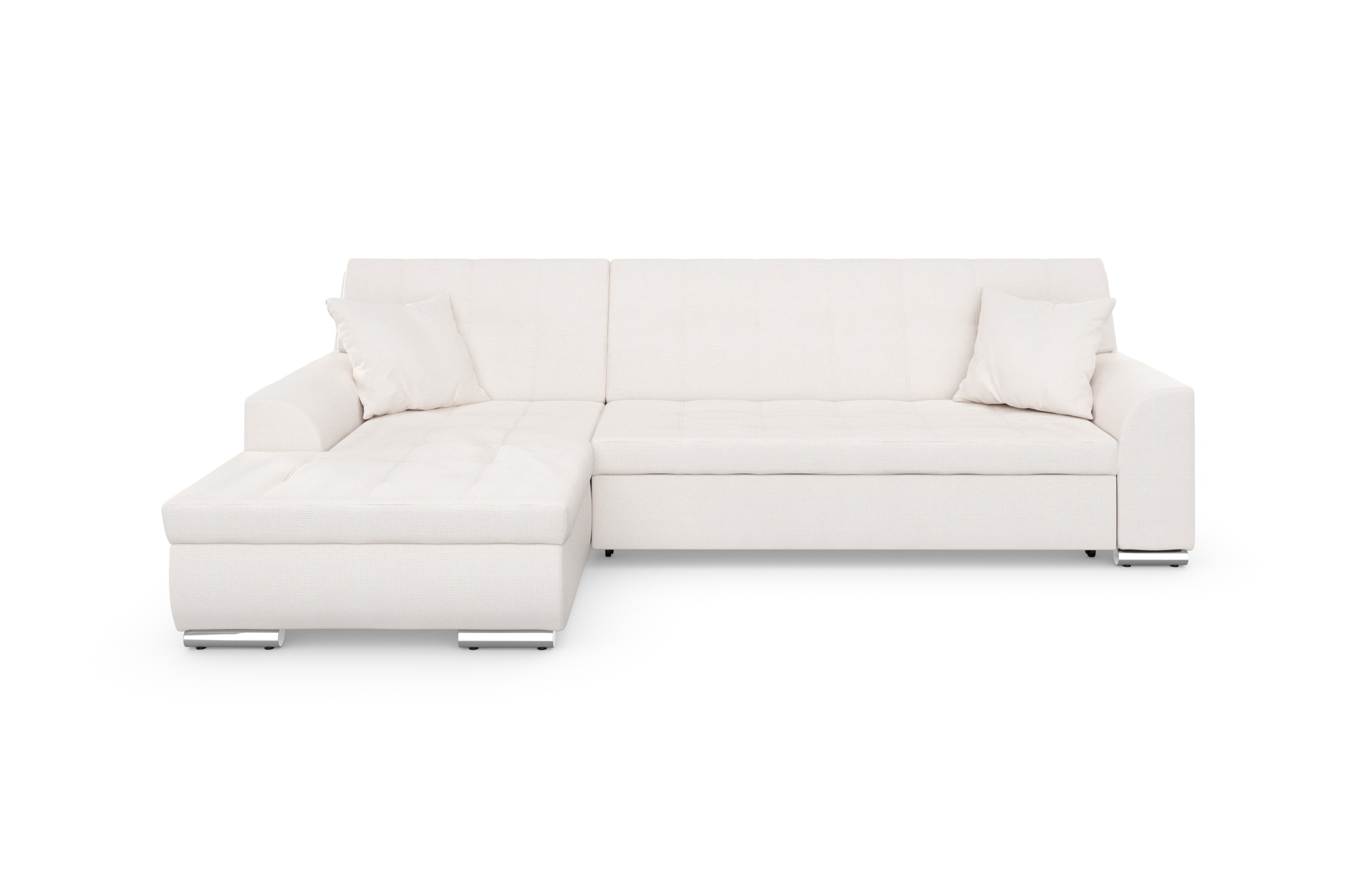 DOMO collection Ecksofa Treviso, wahlweise mit Bettfunktion, incl. Zierkissen