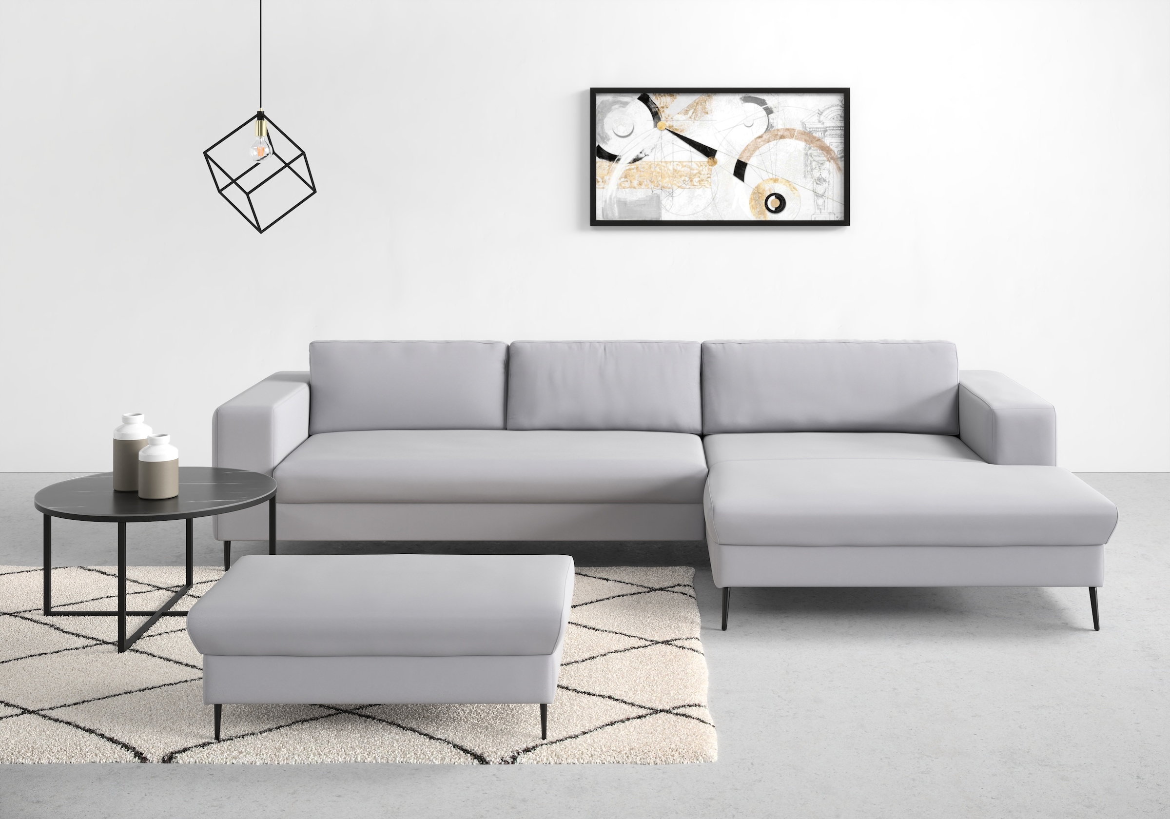 DOMO collection Ecksofa "Modica L-Form", moderne Optik mit großzügiger Reca günstig online kaufen