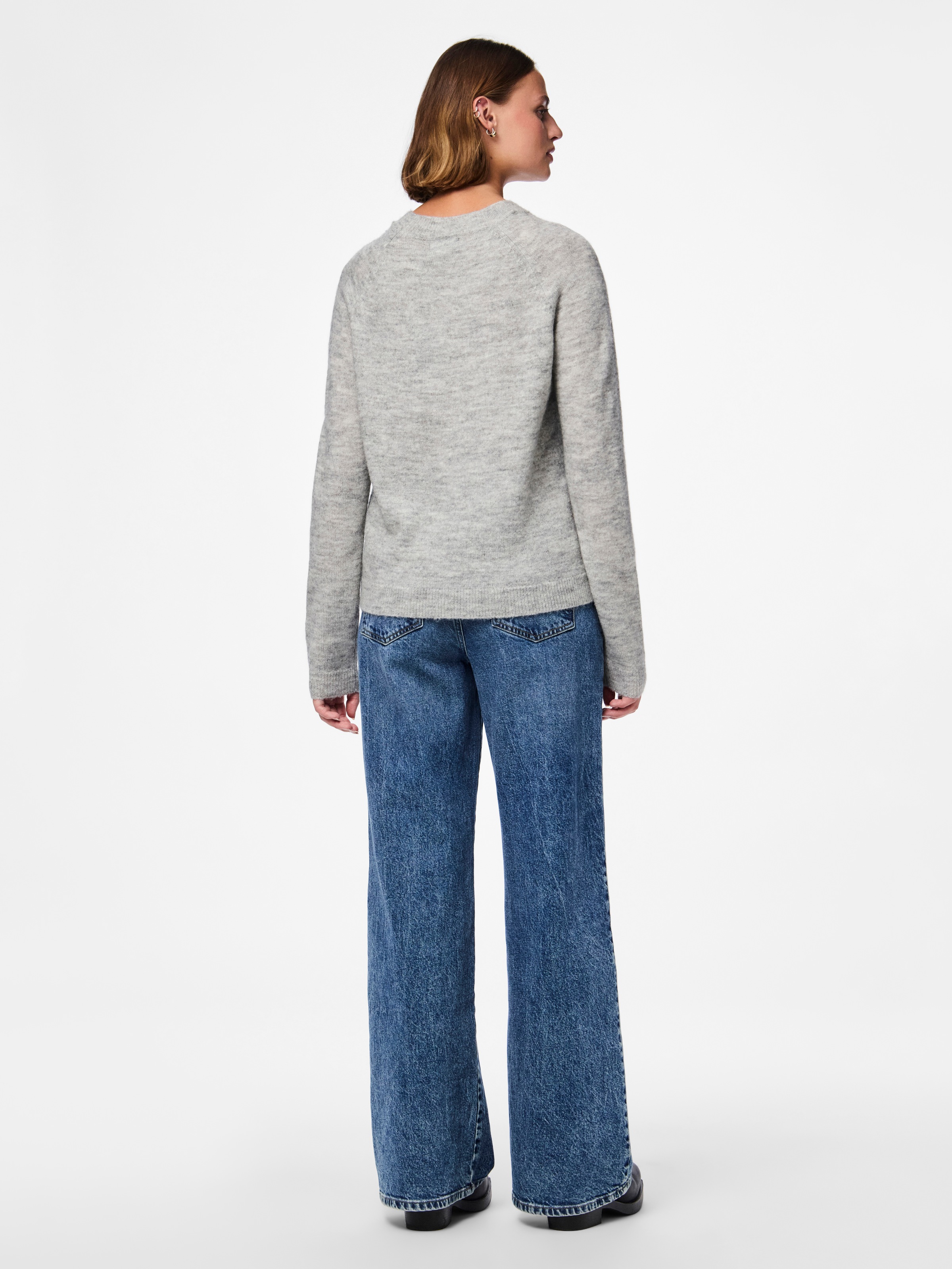 pieces Strickpullover »PCJULIANA LS O-NECK KNIT NOOS BC«