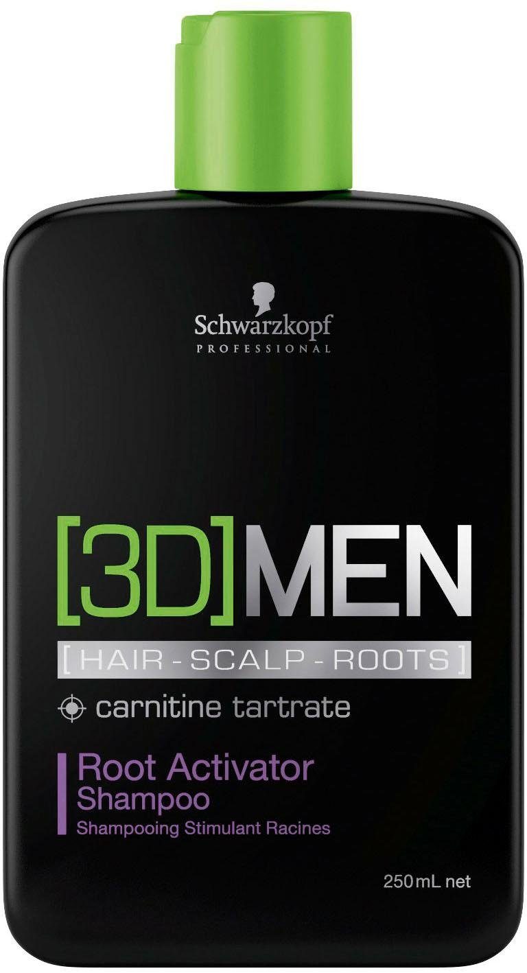 Schwarzkopf Professional Haarshampoo »3D Men Root Activator Shampoo«, (1 tlg.), aktiviert Haarwachstum