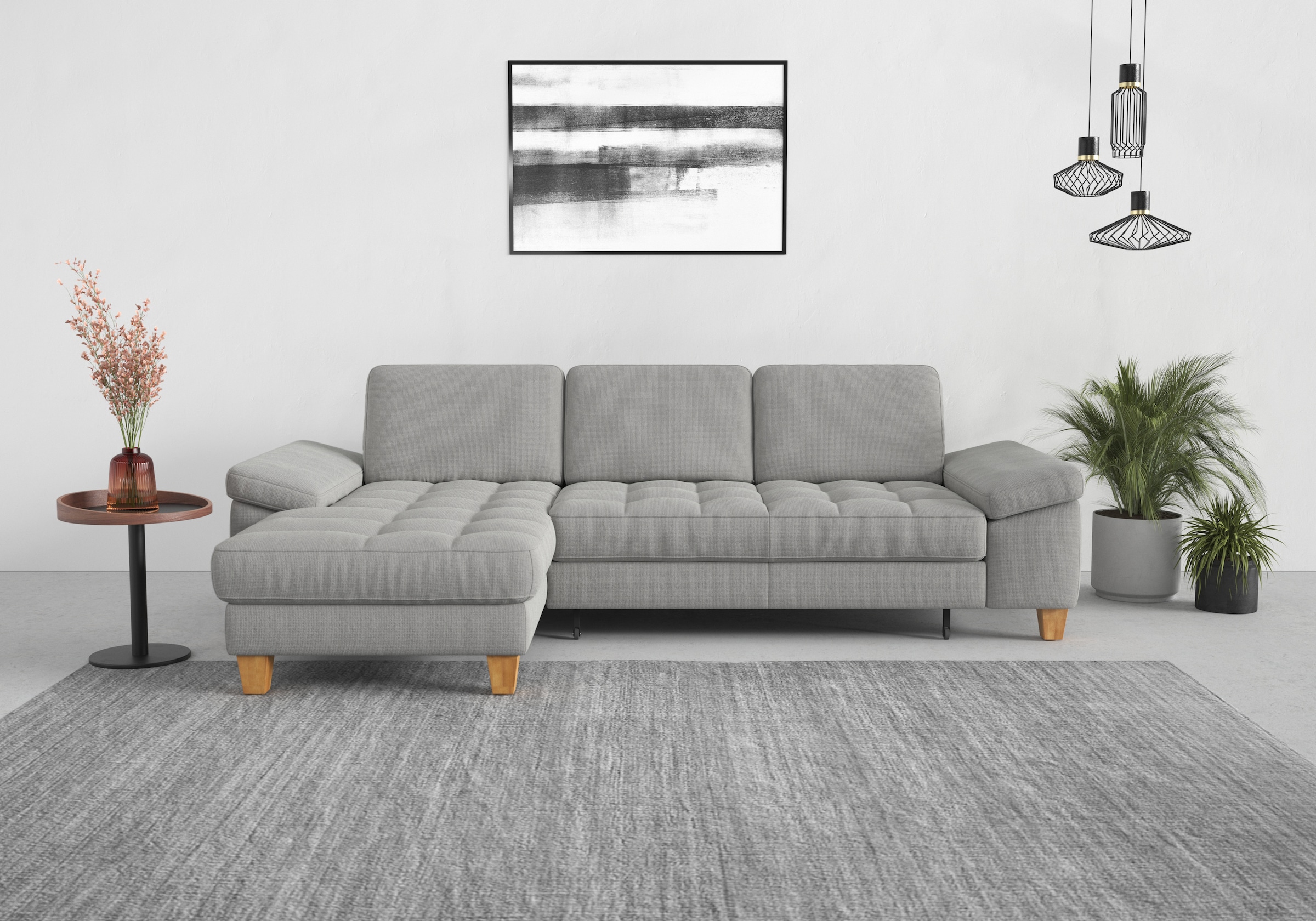 sit&more Ecksofa »Westham L-Form« mit Recamiere, mit oder ohne Bettfunktion günstig online kaufen