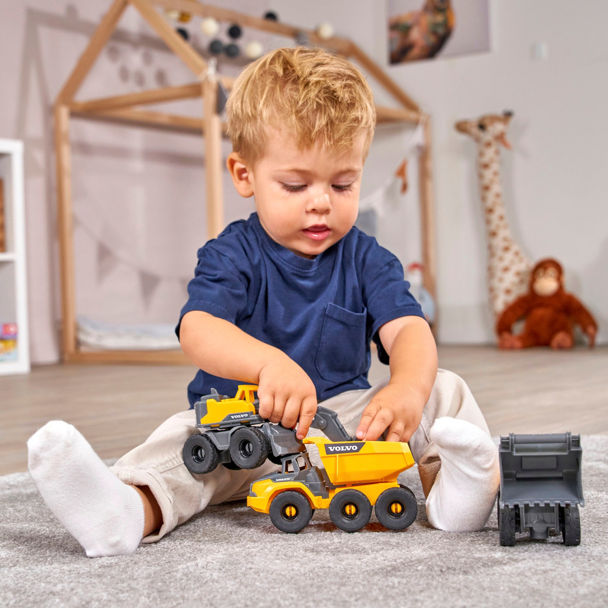 Dickie Toys Spielzeug-Baumaschine »Volvo Construction Set«