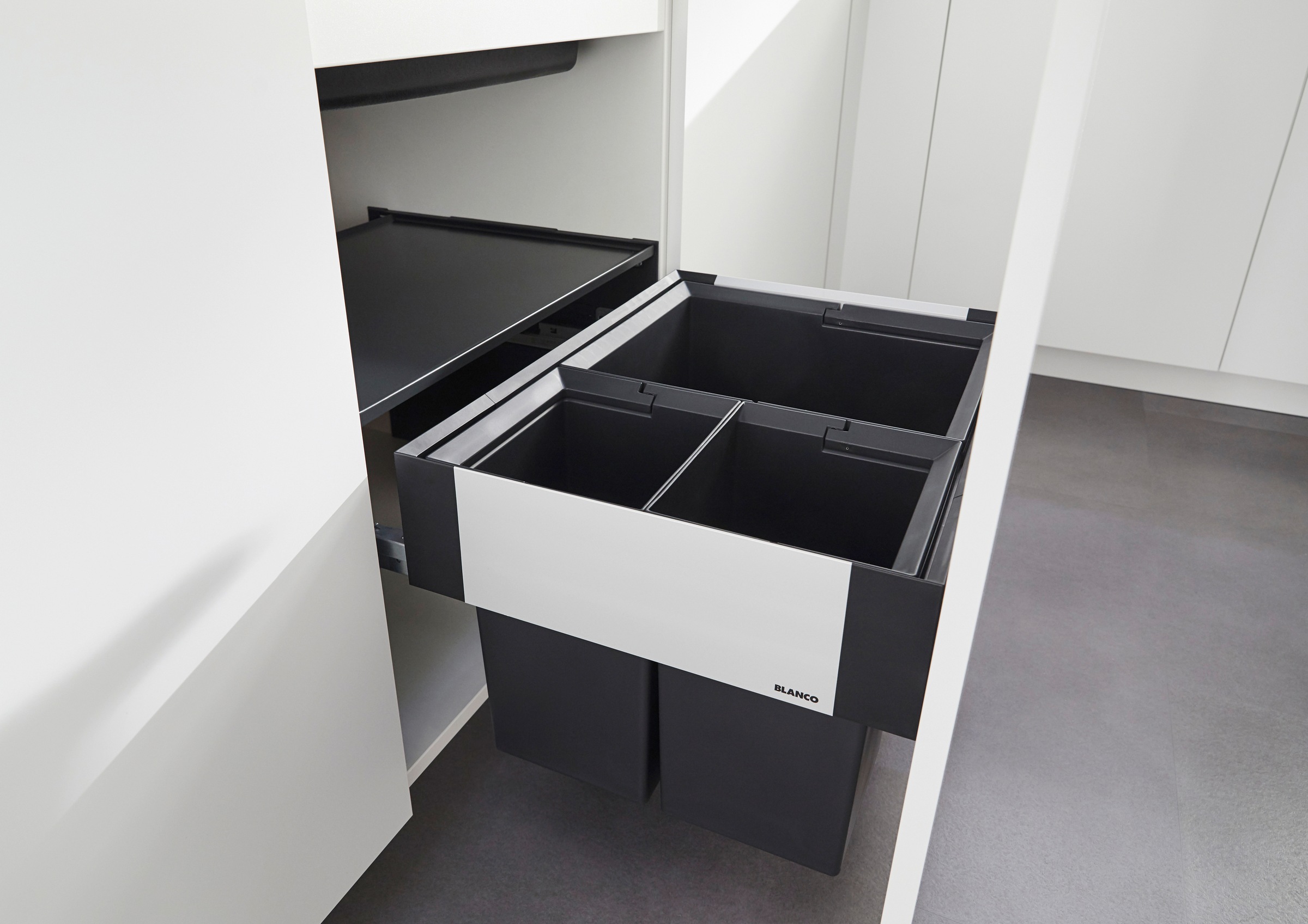 Blanco Mülltrennsystem »Select II XL 60/3«, 3 Behälter, Kunststoff, Stahlbl günstig online kaufen
