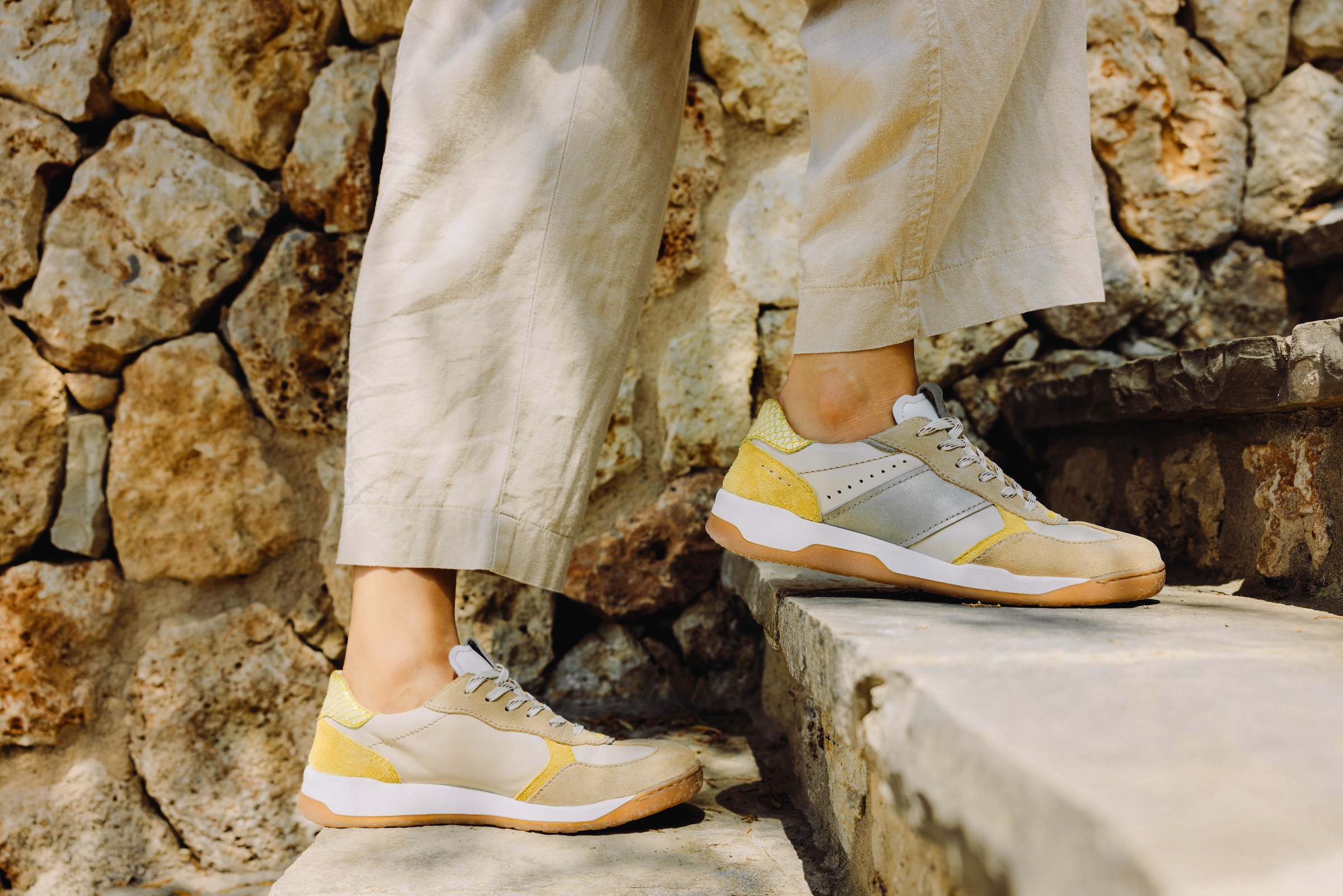 Josef Seibel Keilsneaker »Arleen 01«  Freizeitschuh, Halbschuh, Schnürer, Kontrastbesatz, G-Weite