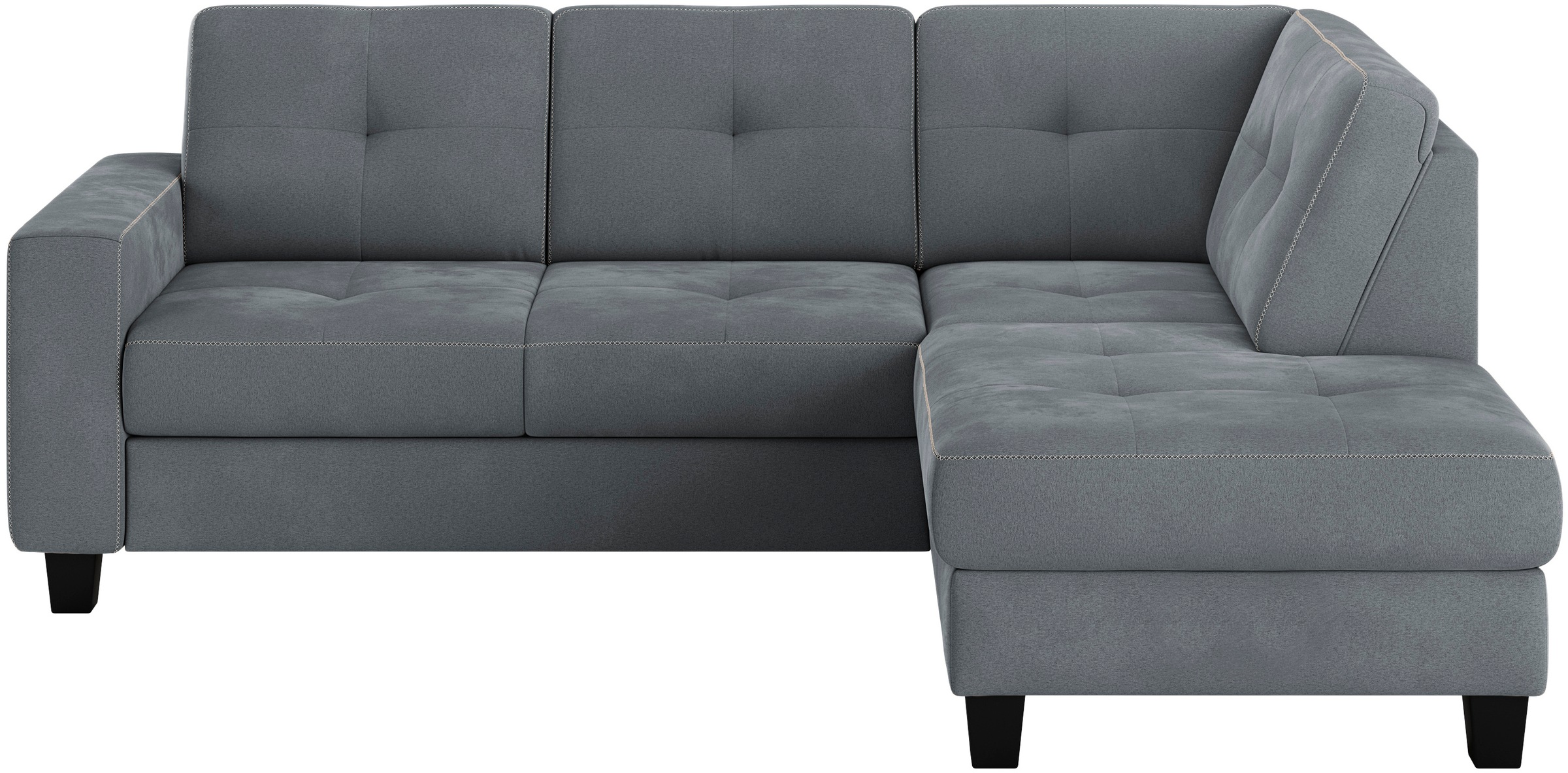 Places of Style Ecksofa »Varese«, Kreuznaht in beige günstig online kaufen