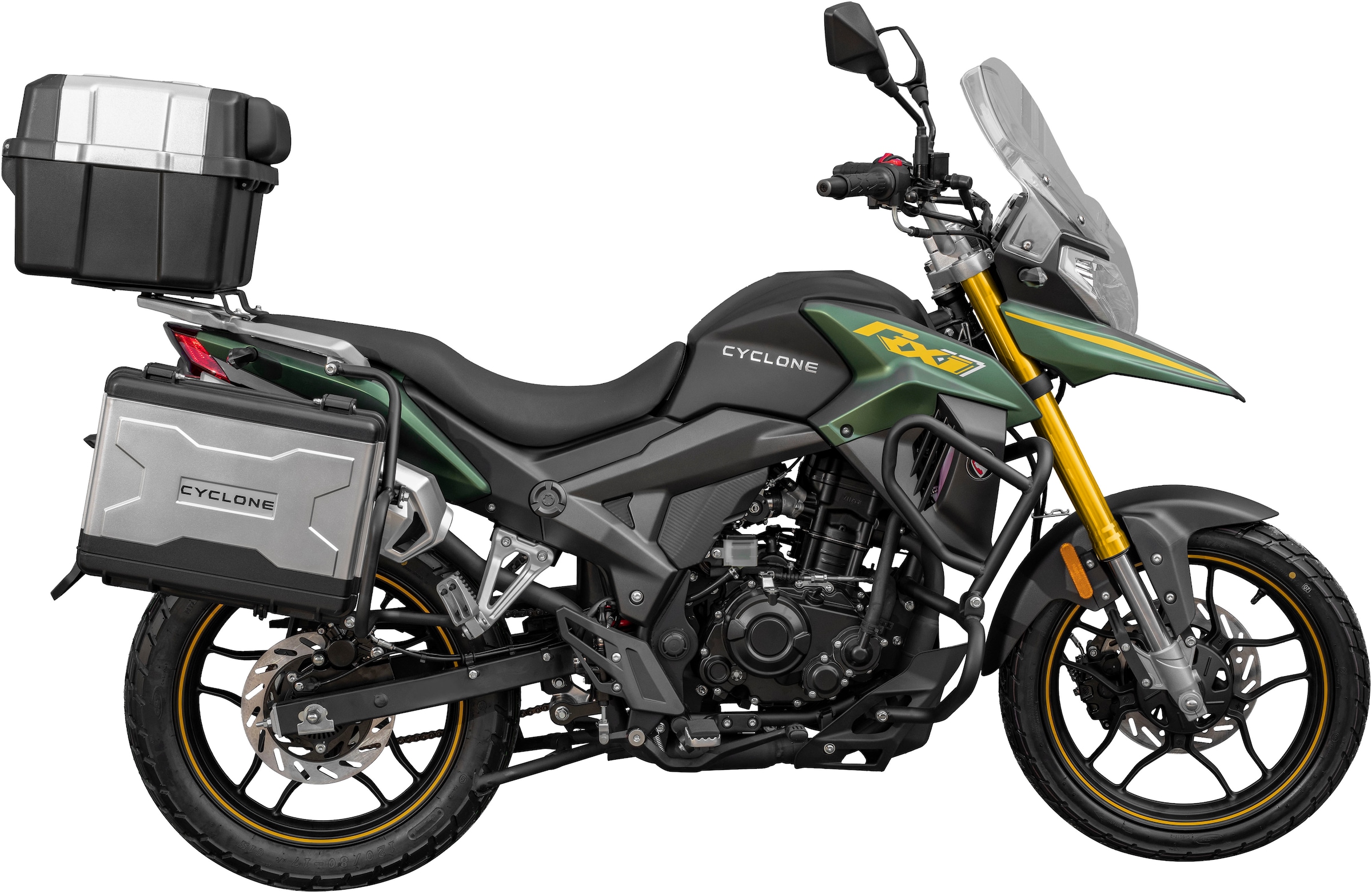Cyclone Motorrad »RX1 Pro, 125, E5+, Adventure« 124 cm³ 99 km/h Euro 5+ 15 11 kW, 15 PS, ABS, 125er Adventure, digitales Cockpit