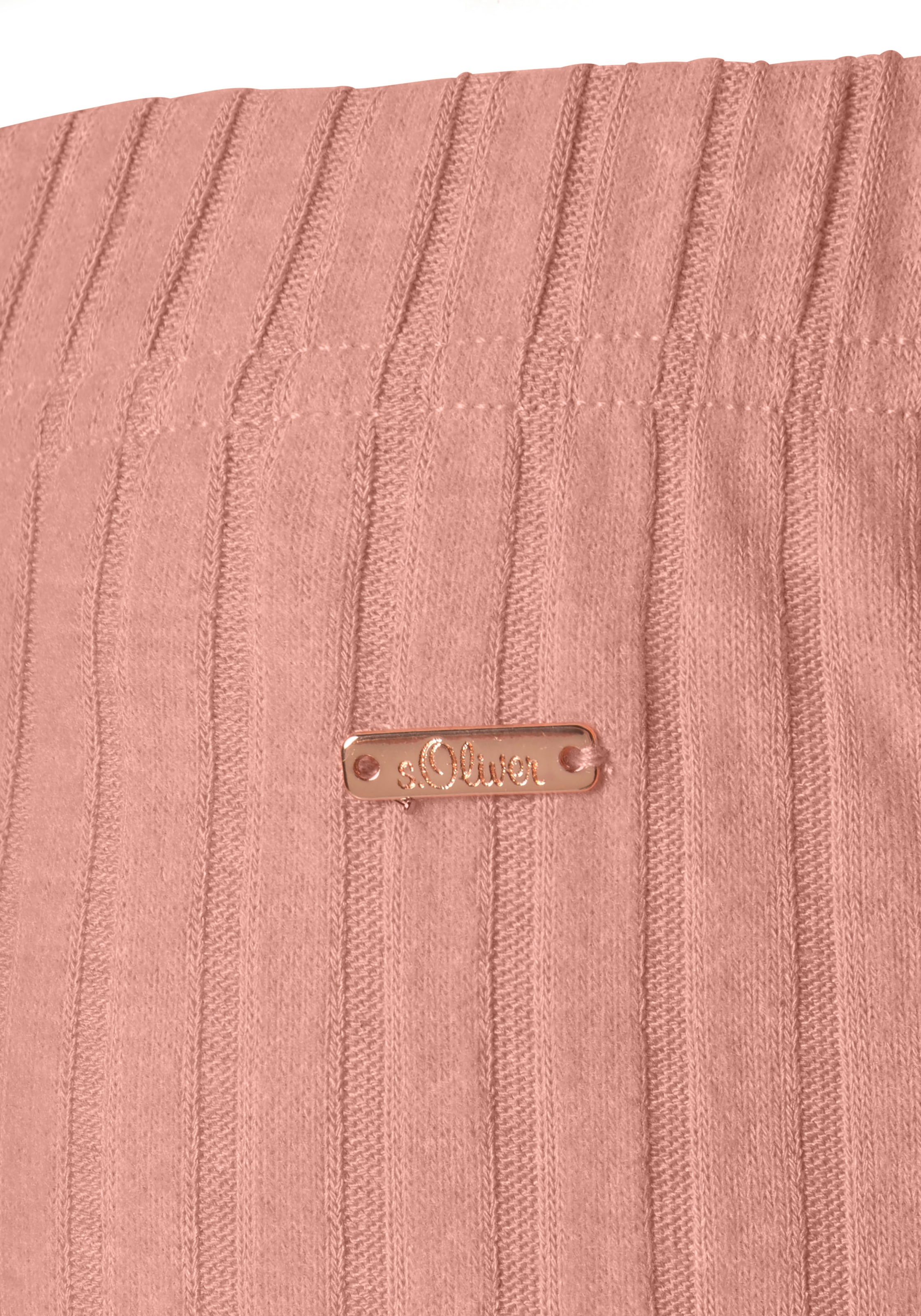 s.Oliver Relaxshorts, aus nachhaltigem Rippstrick, Loungeanzug
