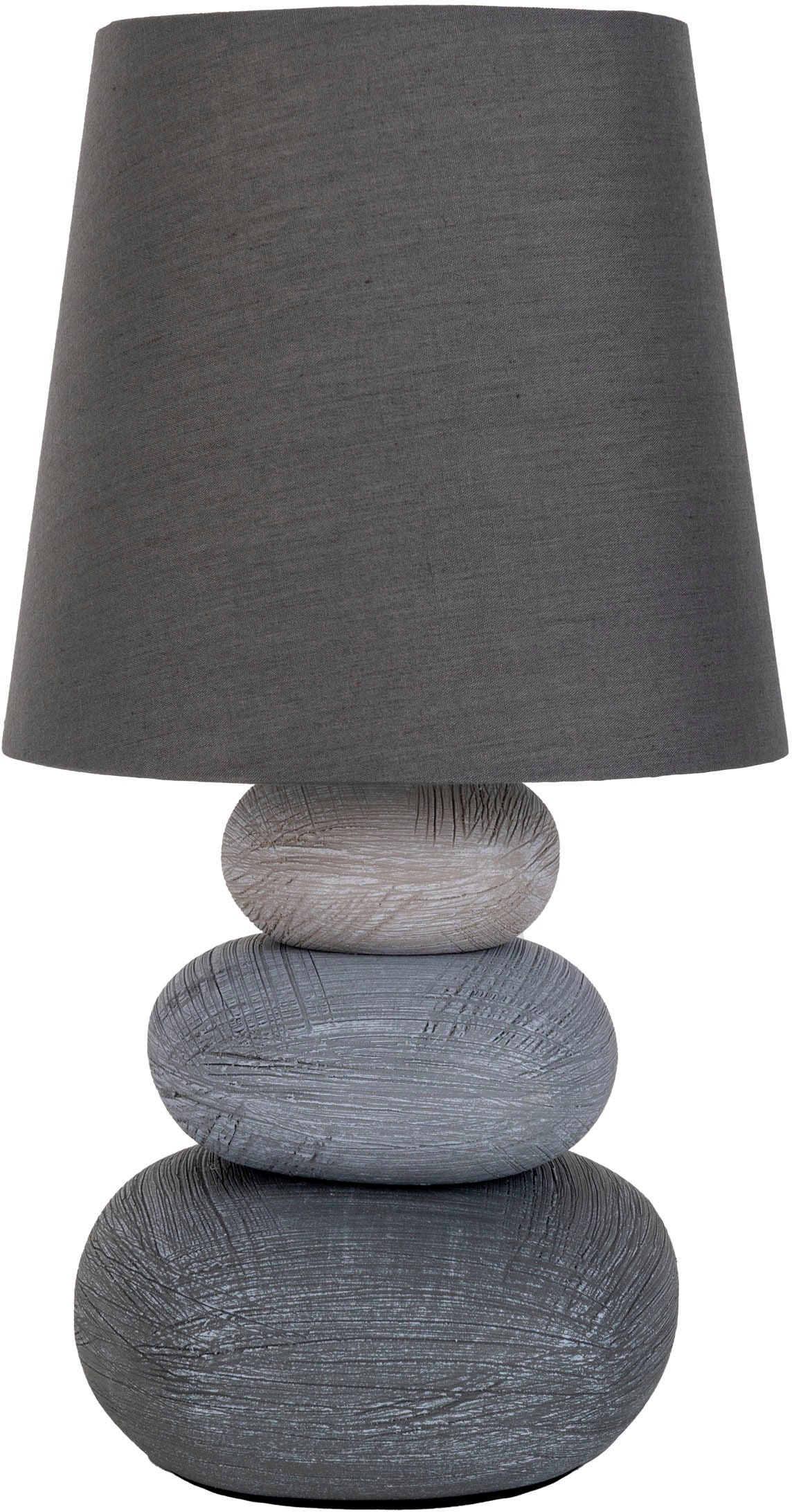 näve LED Tischleuchte »Stoney«, Leuchtmittel E14   ohne Leuchtmittel, Zulei günstig online kaufen