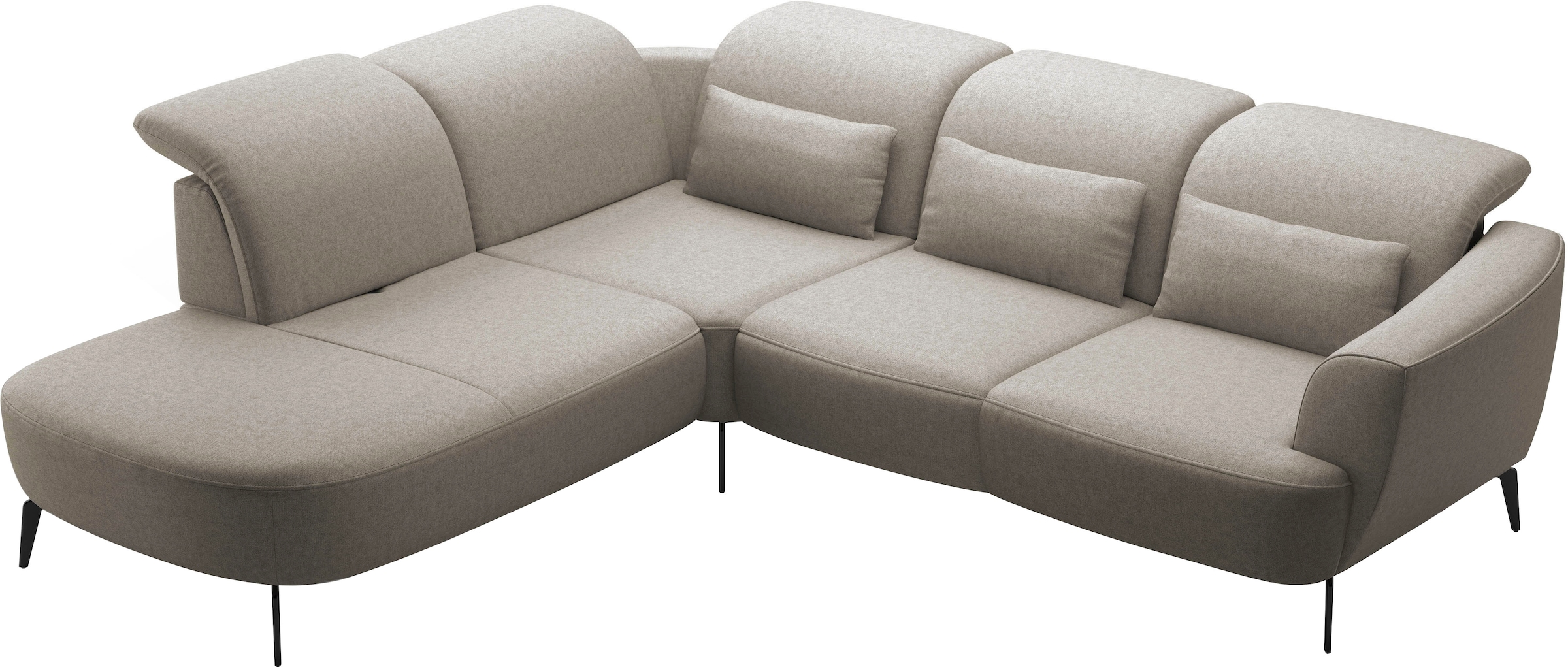 sit&more Ecksofa »Zoe«, ink.Sitztiefenverstellung, wahlweise mit Kopfteilverstellung