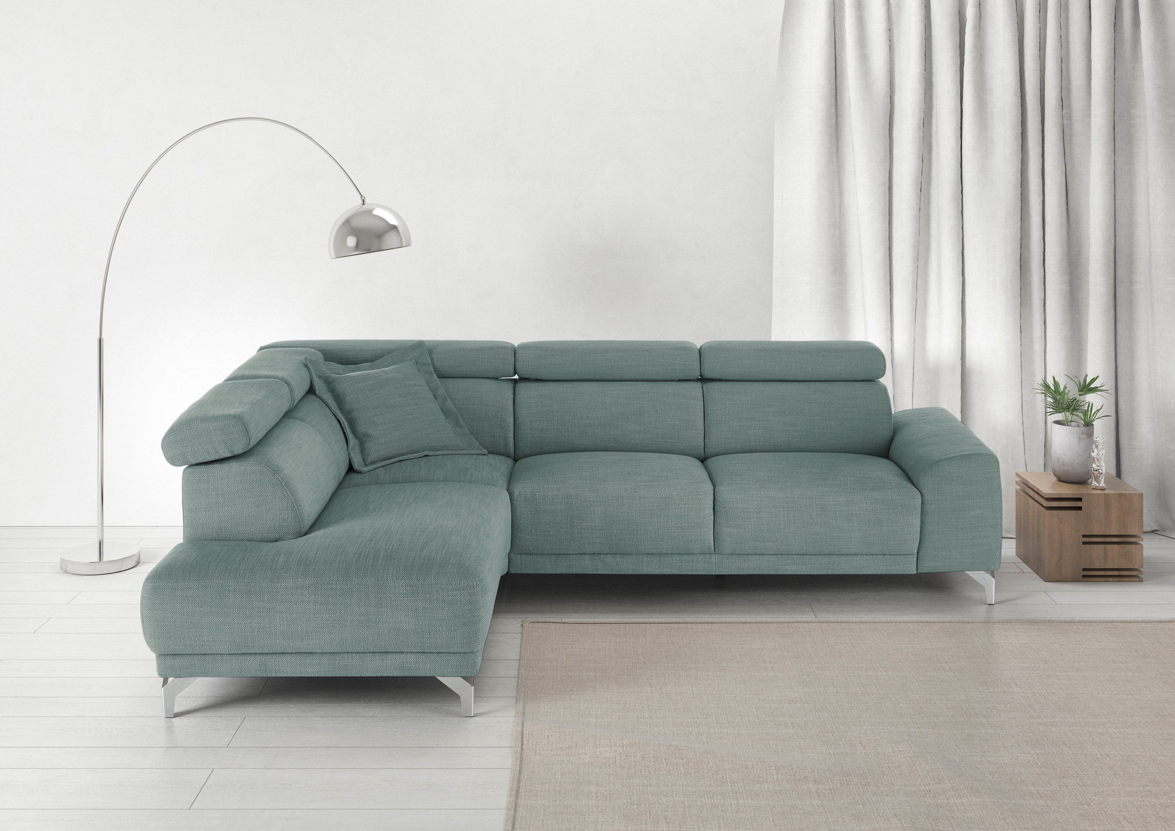 3C Candy Ecksofa »Greve Sofa immer mit manuelle Kopfteilverstellungen, mode günstig online kaufen