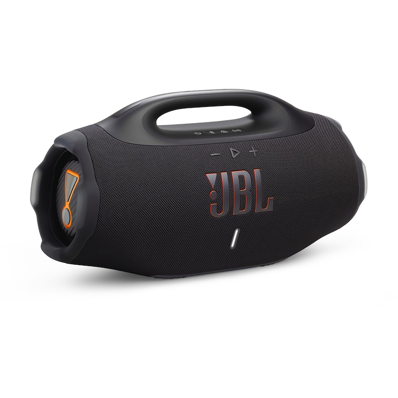 JBL Bluetooth-Lautsprecher »Boombox 4« (Bluetooth Bass- und Lautstärkeregelung 65 W) Akku austauschbar für noch längeren Musikgenuss Schwarz Zwei...
