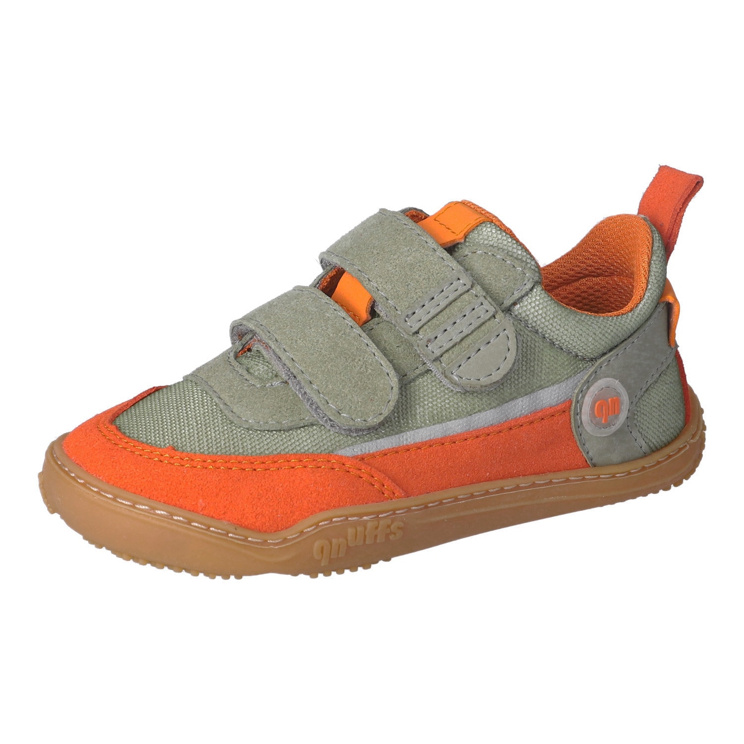qnuffs Barfußschuh »Erle«  Klettschuh, Halbschuh, Sneaker mit Kontrastbesätzen