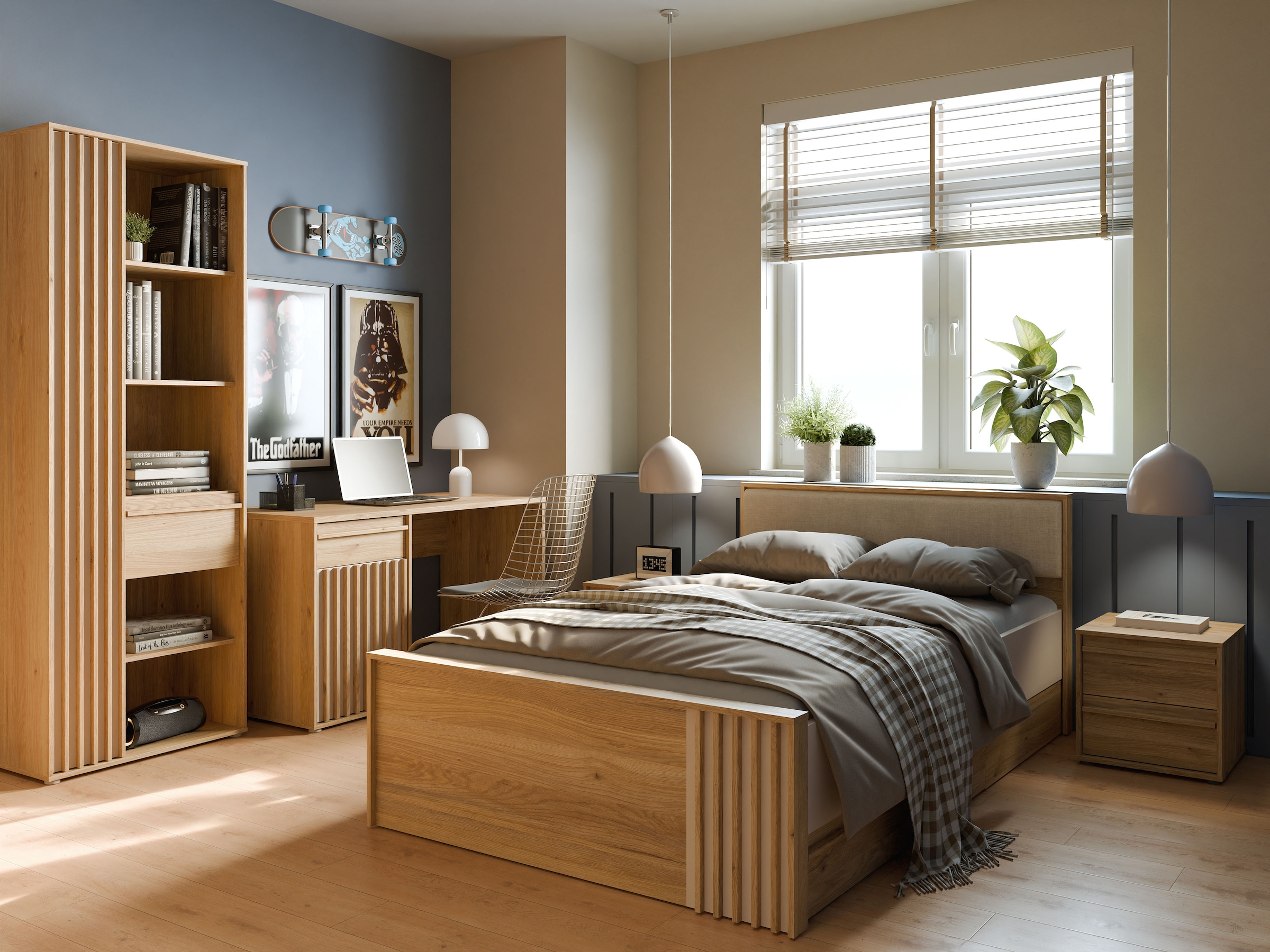 FORTE Schreibtisch »Soft Close und Vollauszug, viel Stauraum, in 2 Farben erhältlich« B/H/T 130/76/60 cm/Schubkasten mit Vollauszug