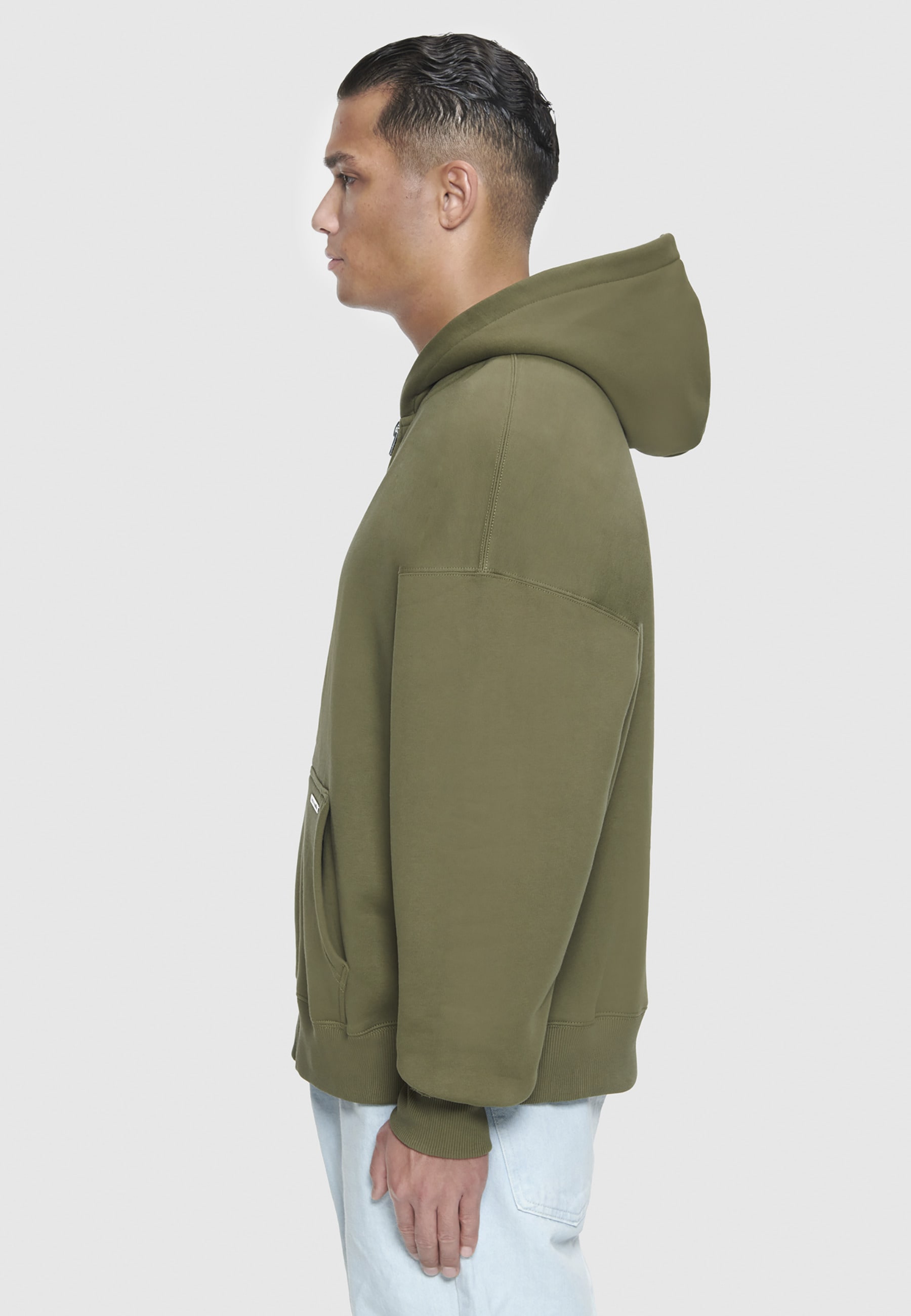 Dropsize Kapuzenpullover »Dropsize Herren Bazix Republiq Super Heavy Rib Zipper« 1 tlg.