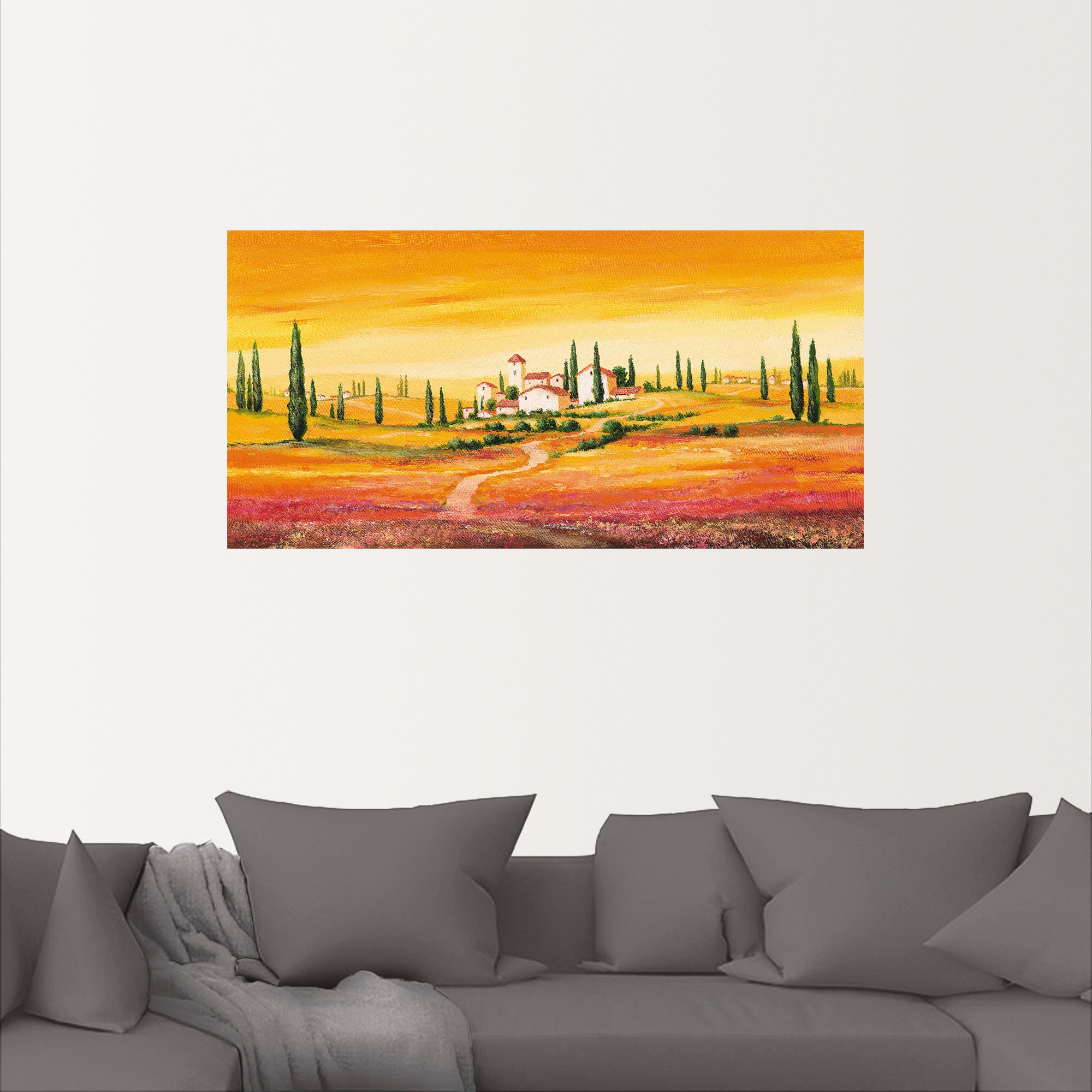 Artland Wandbild »Traumhafte toskanische Landschaft«, Europa, (1 St.), als günstig online kaufen