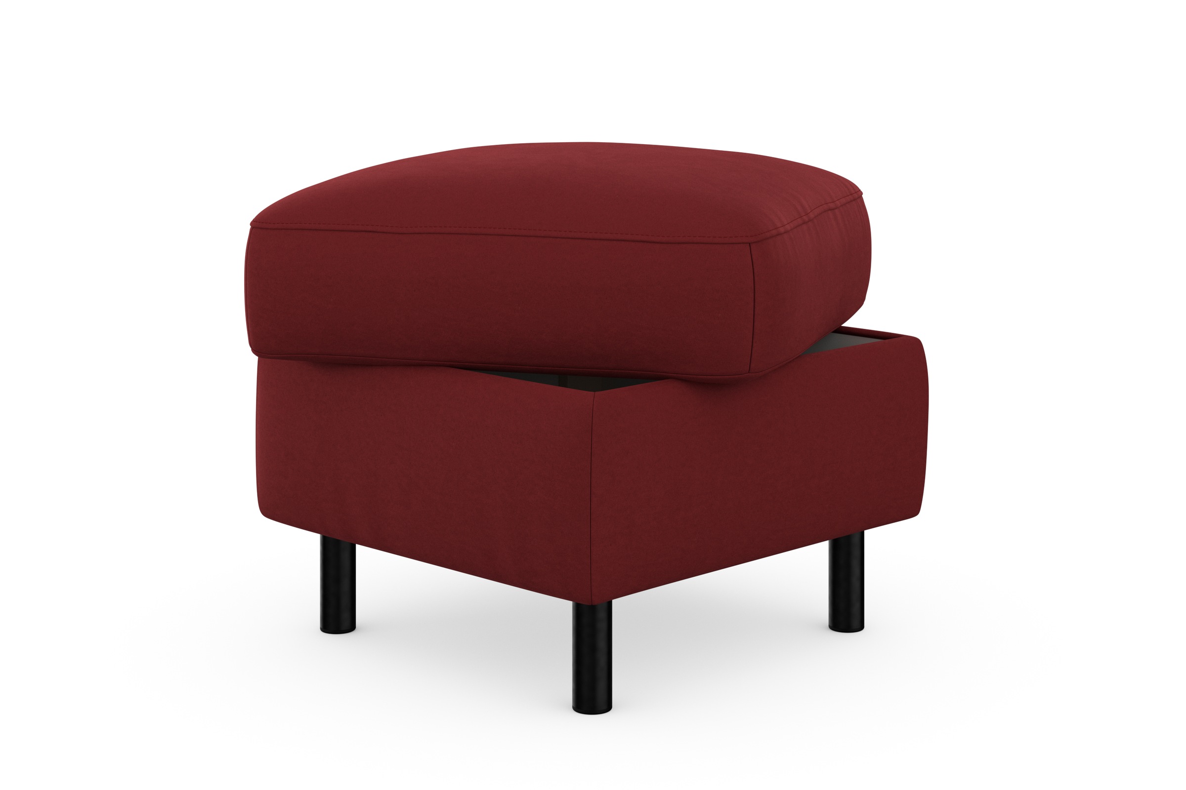 sit&more Stauraumhocker »Sinatra«, Sitzfläche ist abnehmbar, mattschwarze Metallfüße