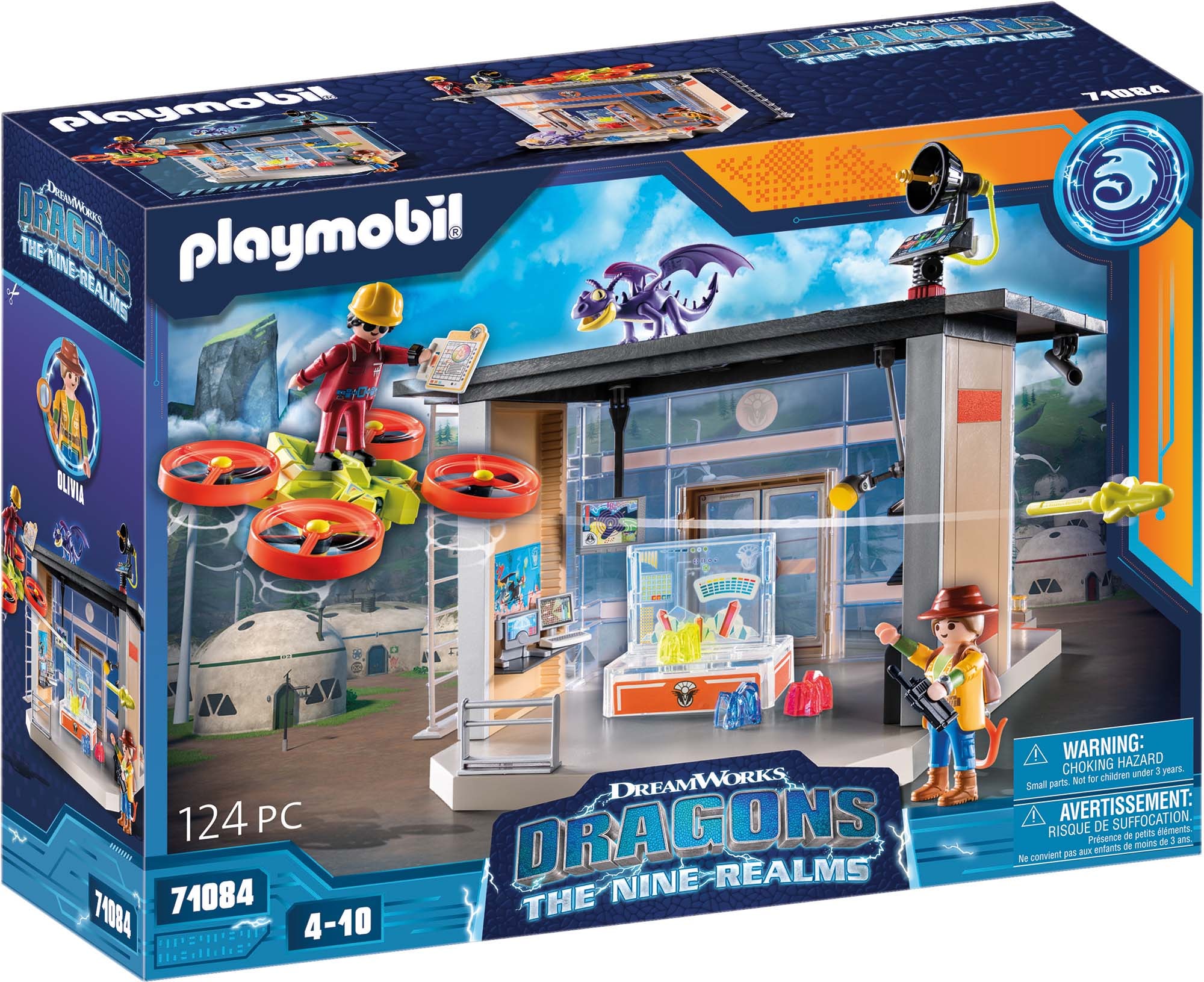 Playmobil® Konstruktions-Spielset »Dragons: The Nine Realms - Icaris Lab (71084)«, (124 St.), Made in Germany