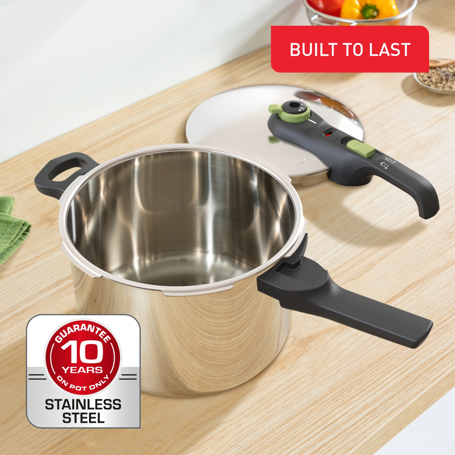 Tefal Schnellkochtopf »Secure Trendy« 1 Stk. tlg. Edelstahl