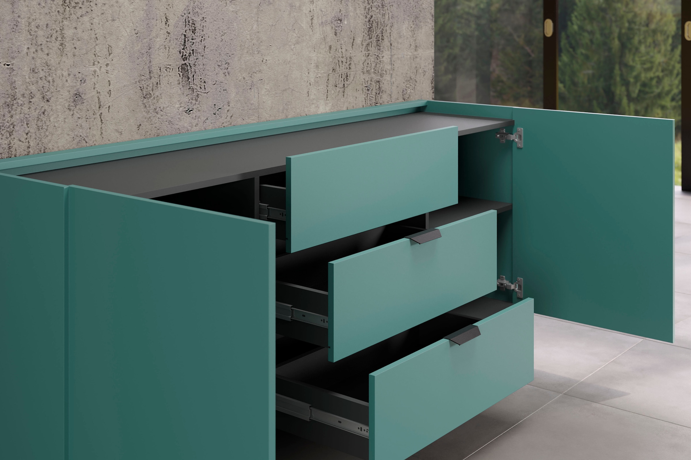 andas Sideboard »Mikkeline«, (1 St.), TV-Schrank, B / H: 180 / 82 cm