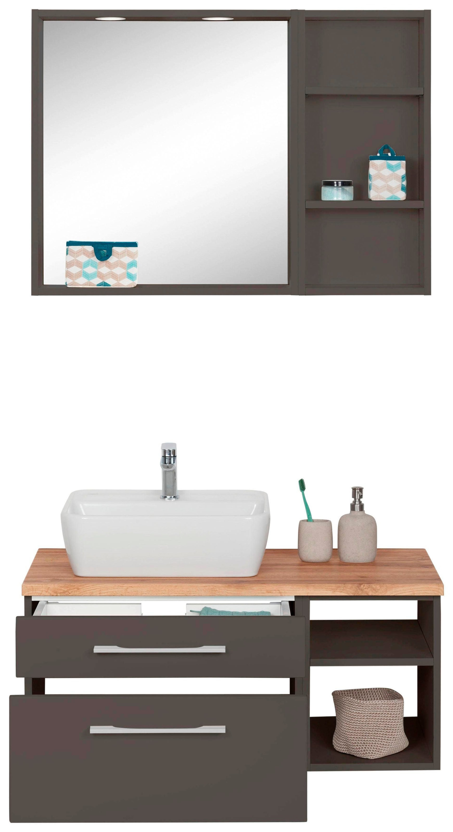 welltime Badmöbel-Set »Davos« 3 Stk. tlg. günstig online kaufen