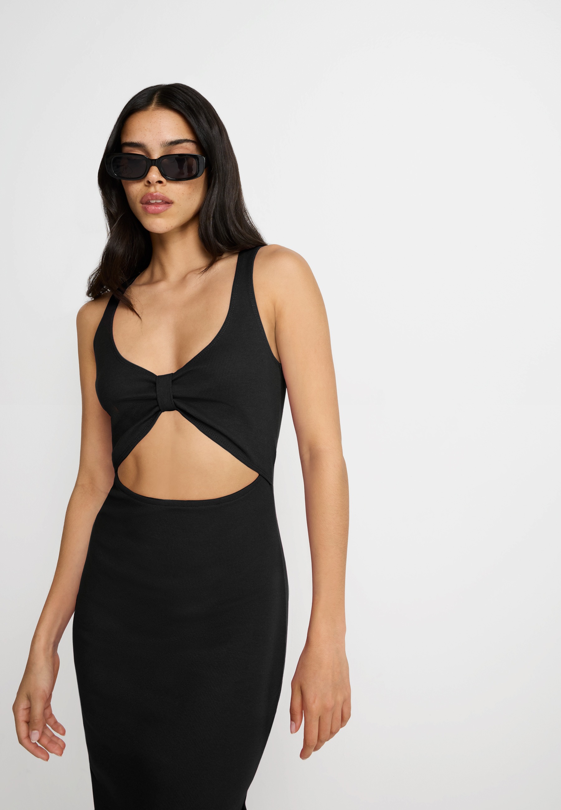 LSCN by LASCANA Midikleid, aus weicher Rippware
