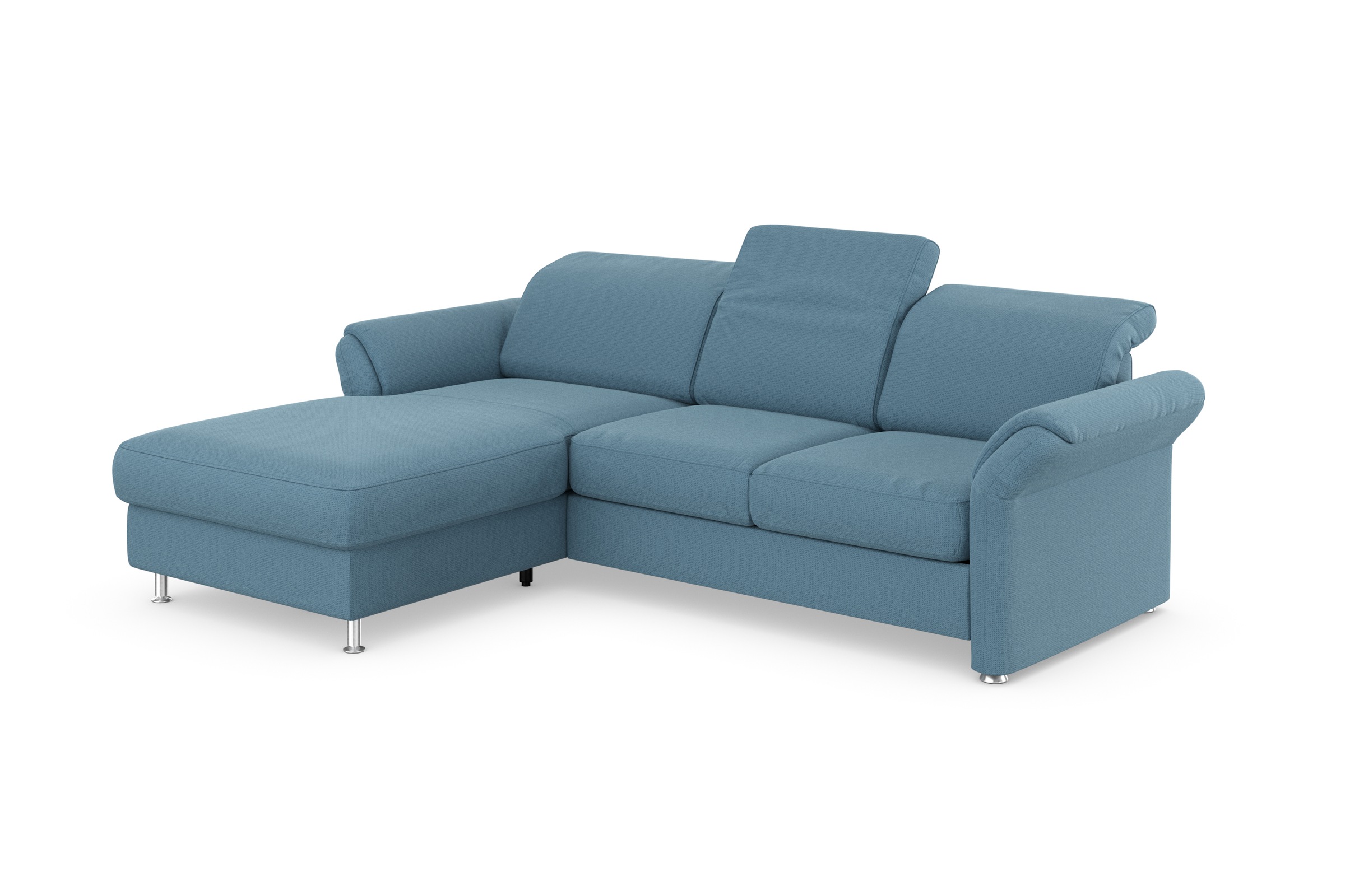 sit&more Ecksofa »Apulia L-Form«, wahlweise Bettfunktion, Bettkasten und Kopf- und Armteilverstellung